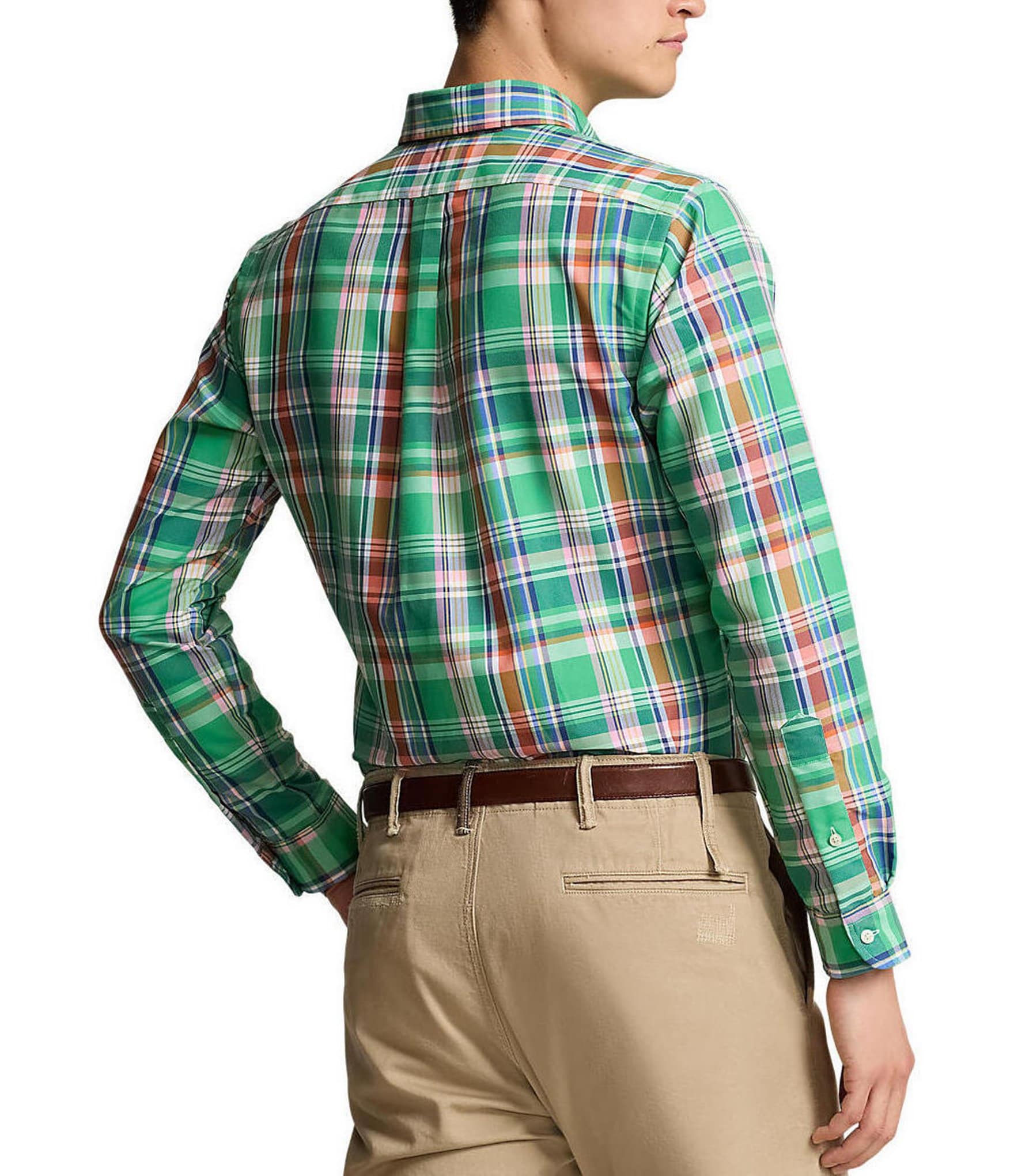 Polo Ralph Lauren Classic Fit Plaid Oxford Long-Sleeve Woven Shirt