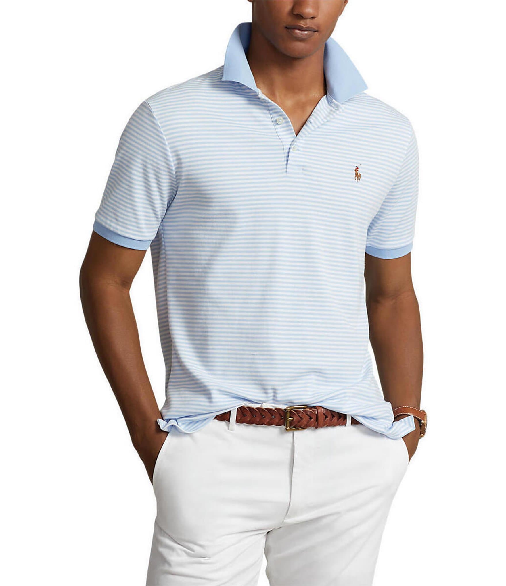 Polo Ralph Lauren Classic Fit Short Sleeve Striped Polo Shirt | Dillard's