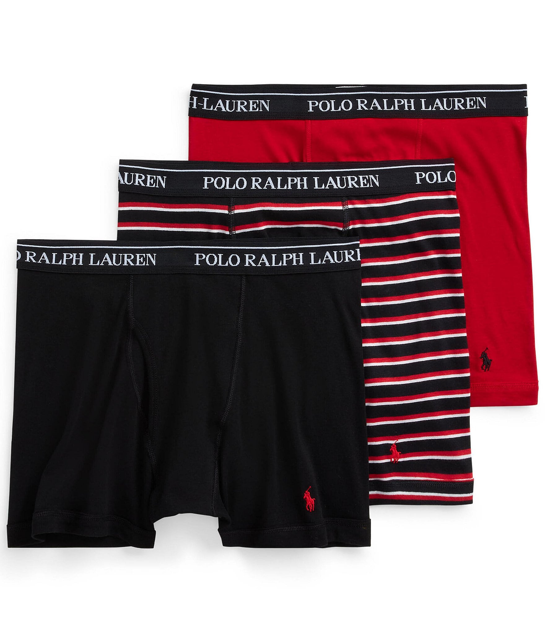 Polo Ralph Lauren 6 PACK Boxer Briefs Orange Navy Blue Classic Underwear  SALE !! 