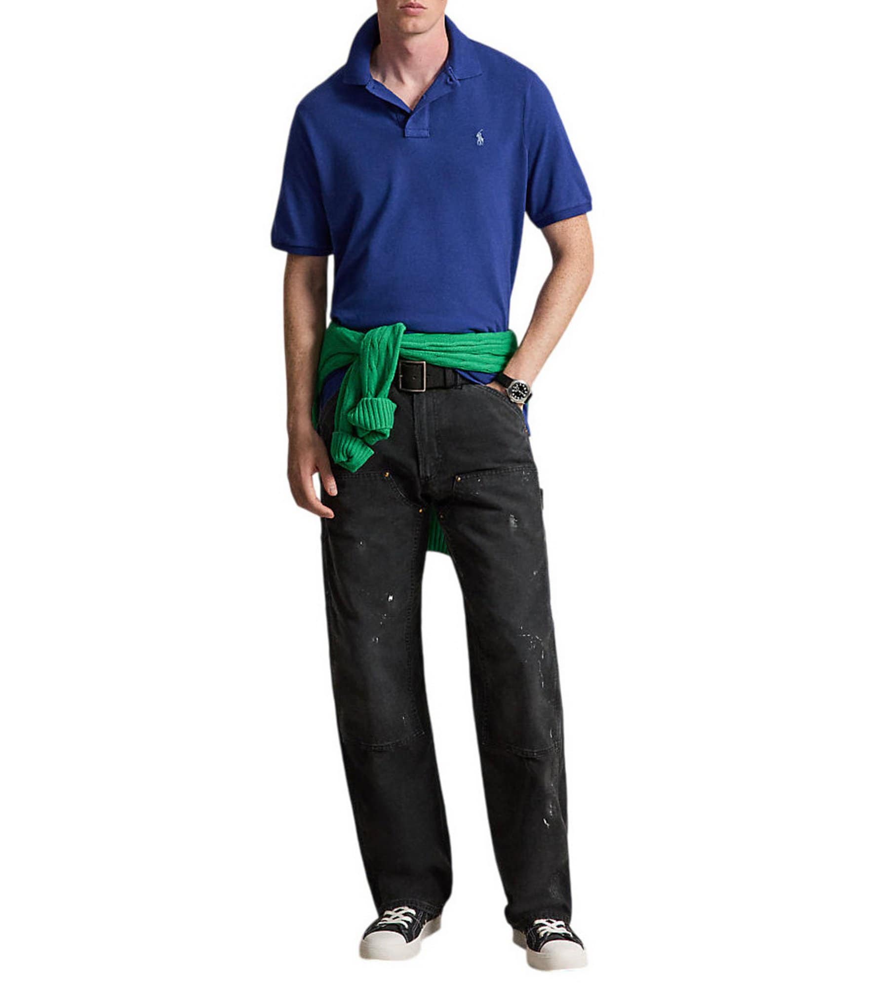 Polo Ralph Lauren Classic Fit Solid Cotton Mesh Polo Shirt