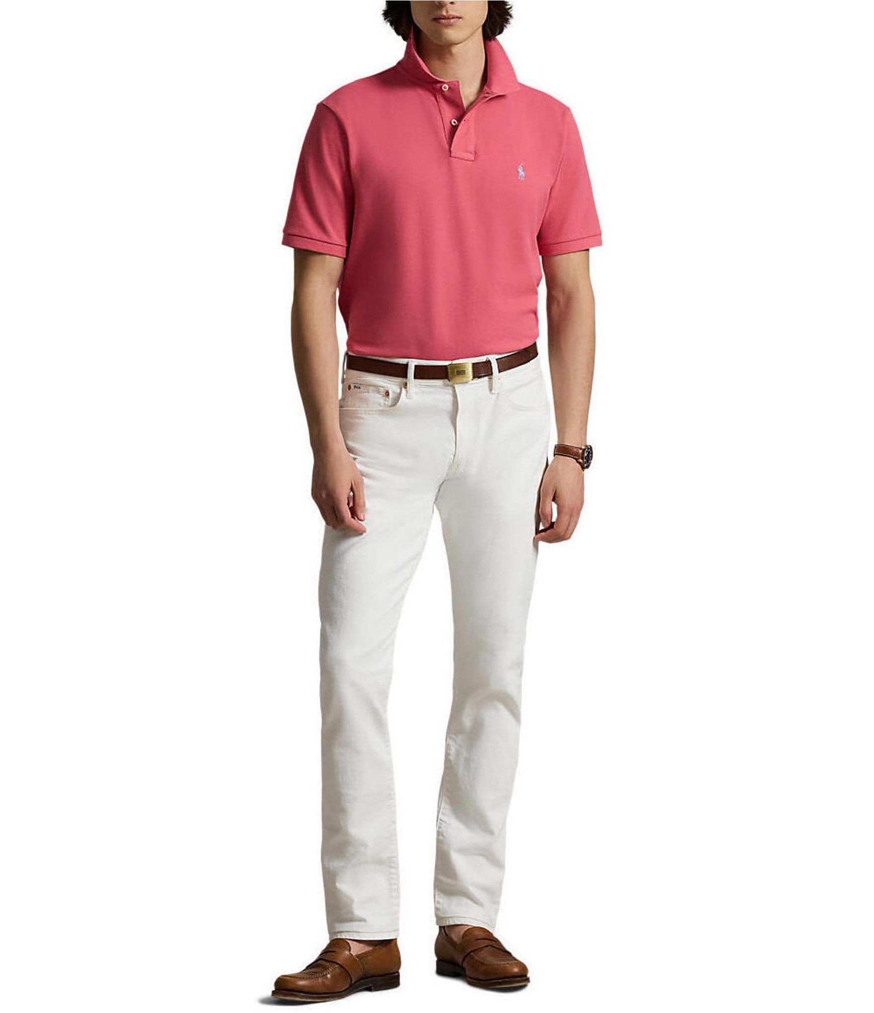 Polo Ralph Lauren Classic Fit Solid Cotton Mesh Polo Shirt