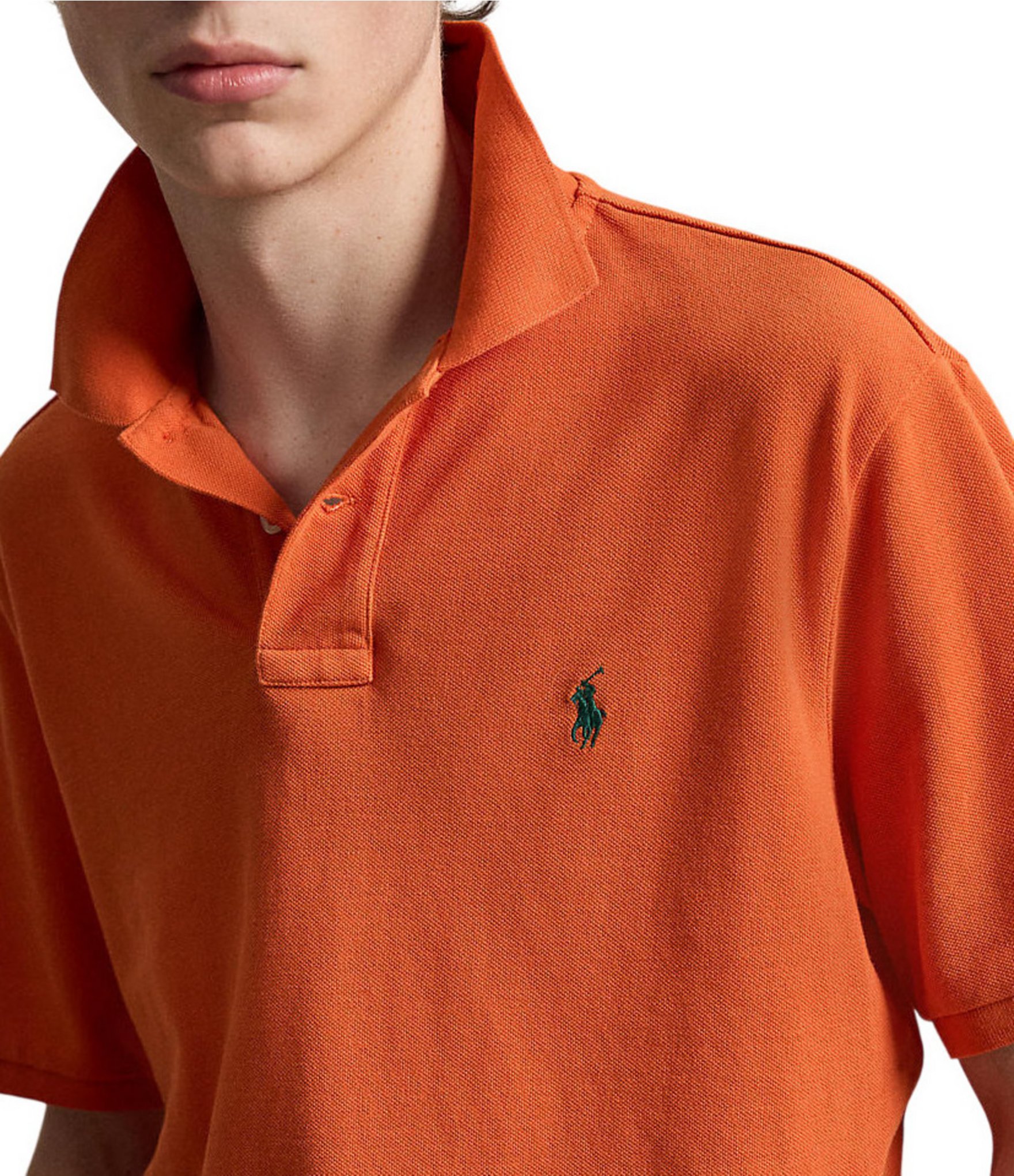 Polo Ralph Lauren Classic Fit Solid Cotton Mesh Polo Shirt