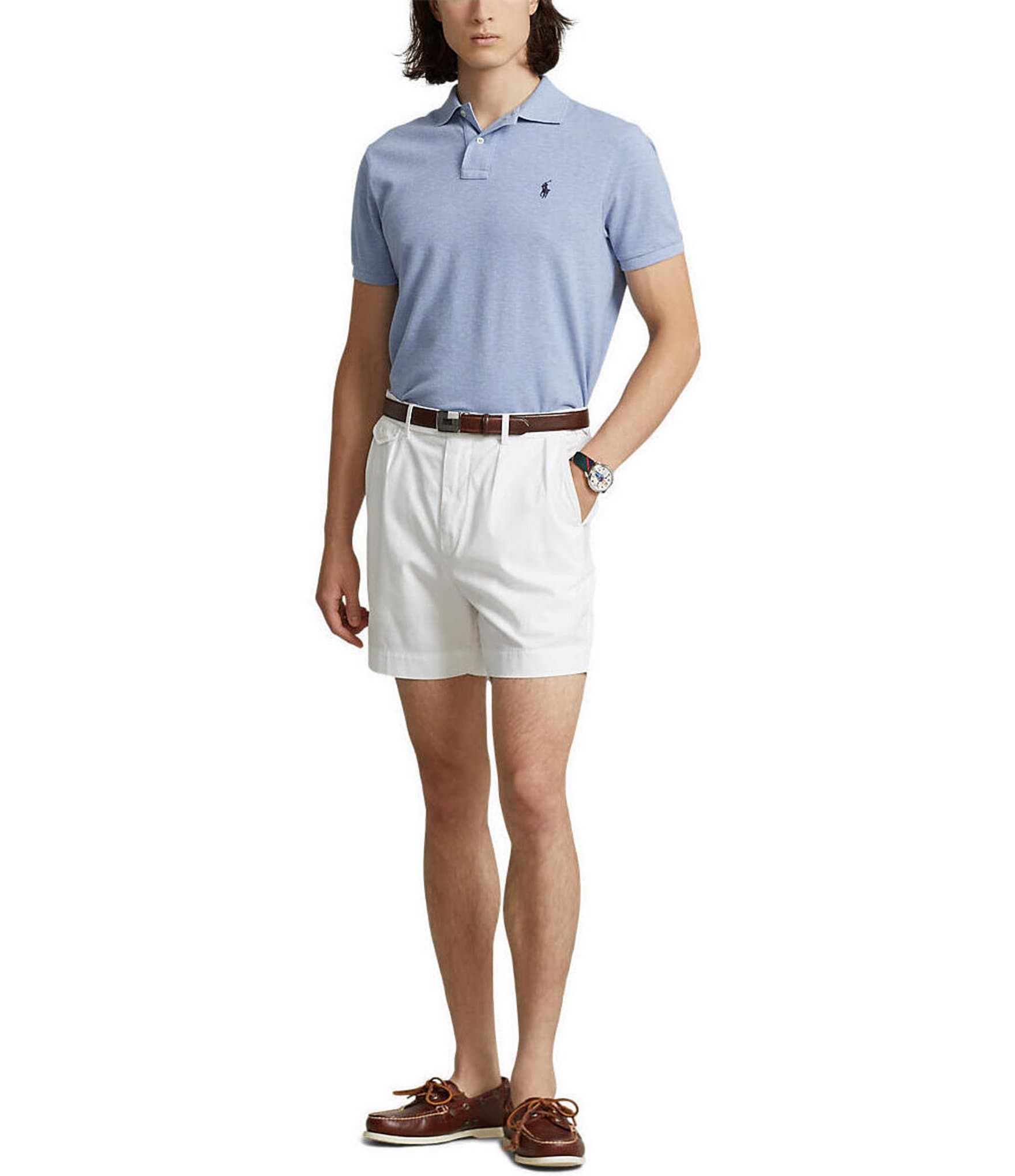 Polo Ralph Lauren Classic Fit Solid Cotton Mesh Polo Shirt