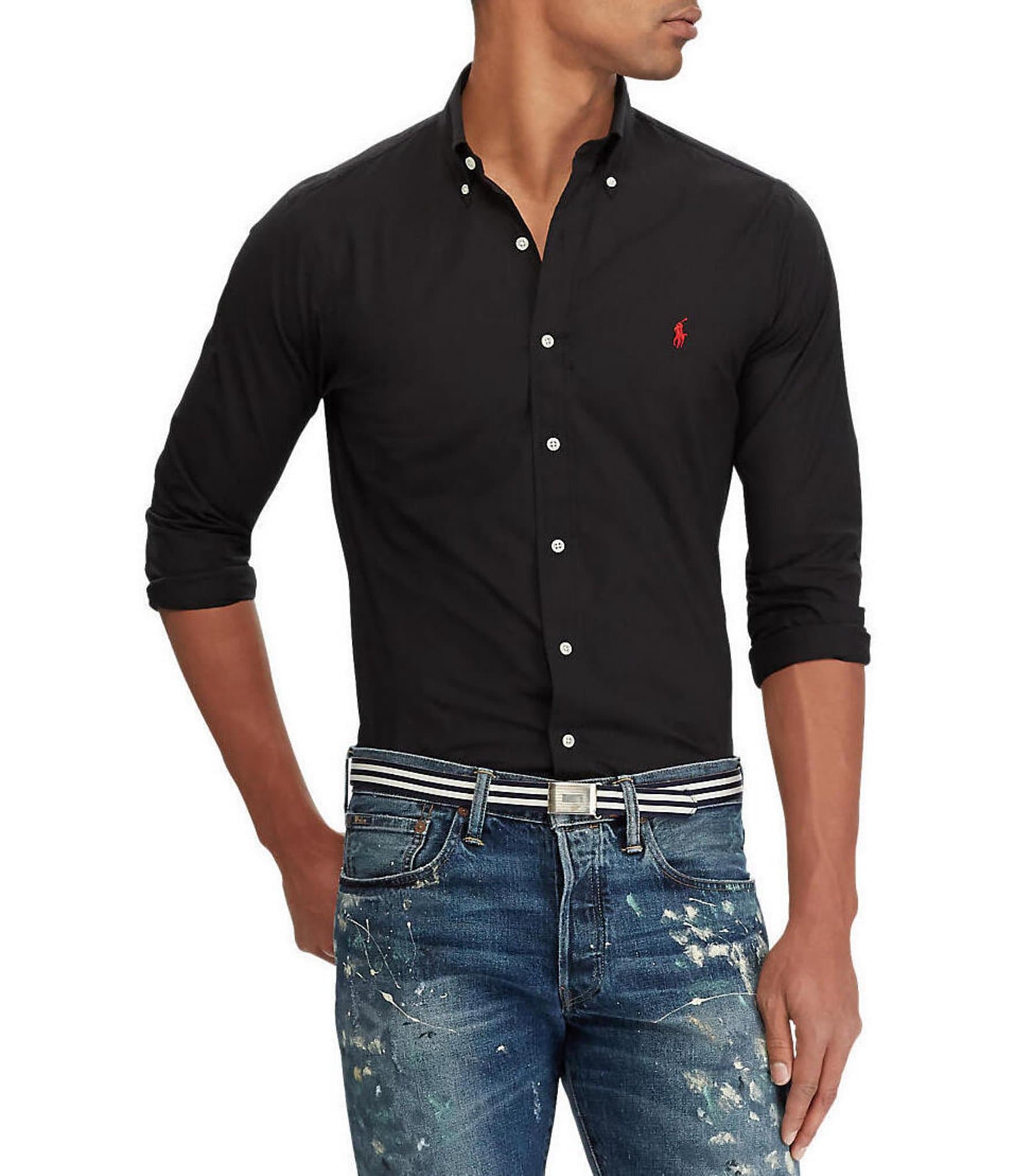 ralph lauren black shirt mens