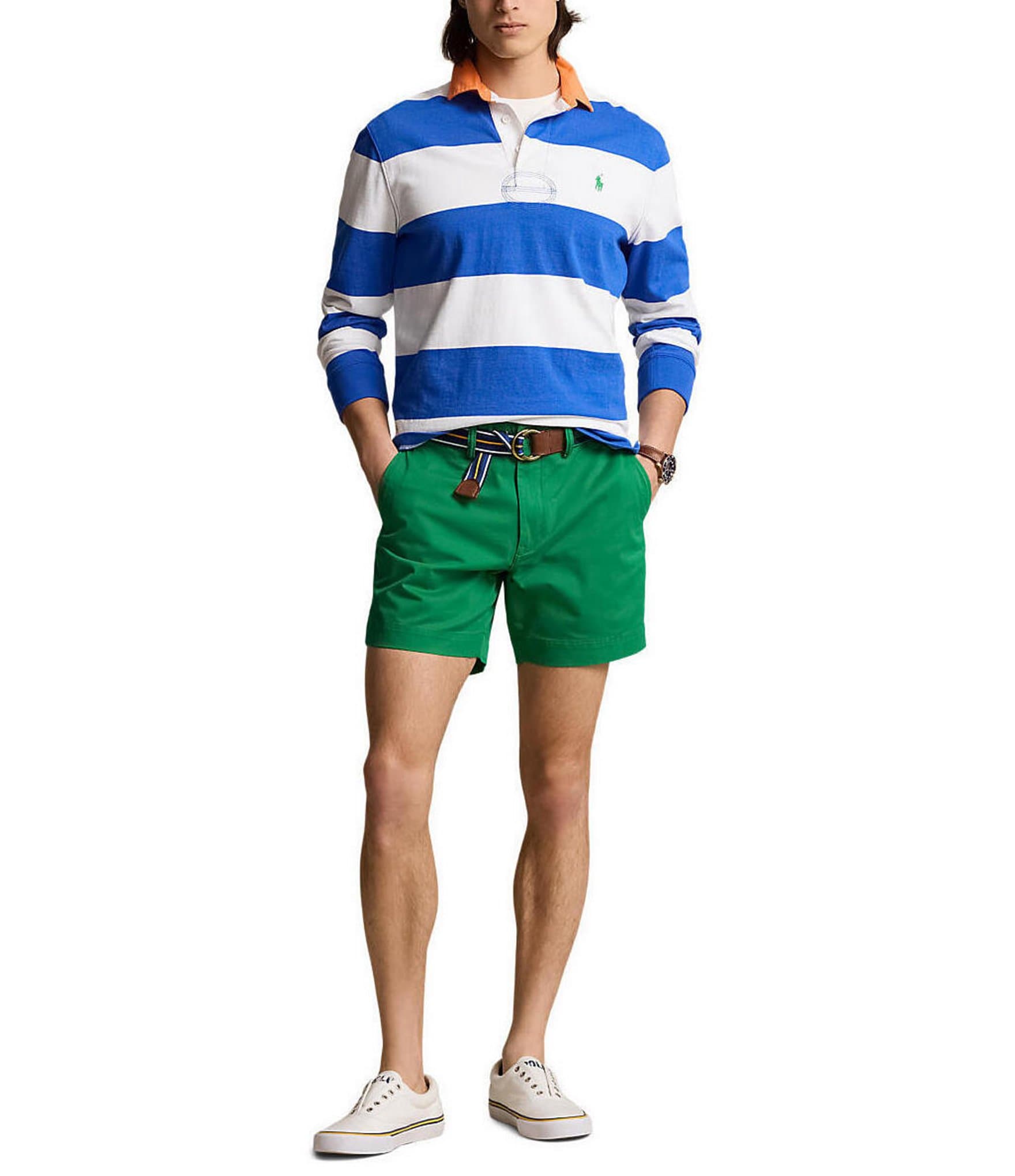 Polo Ralph Lauren Stretch Classic-Fit Chino 6#double; Inseam Shorts