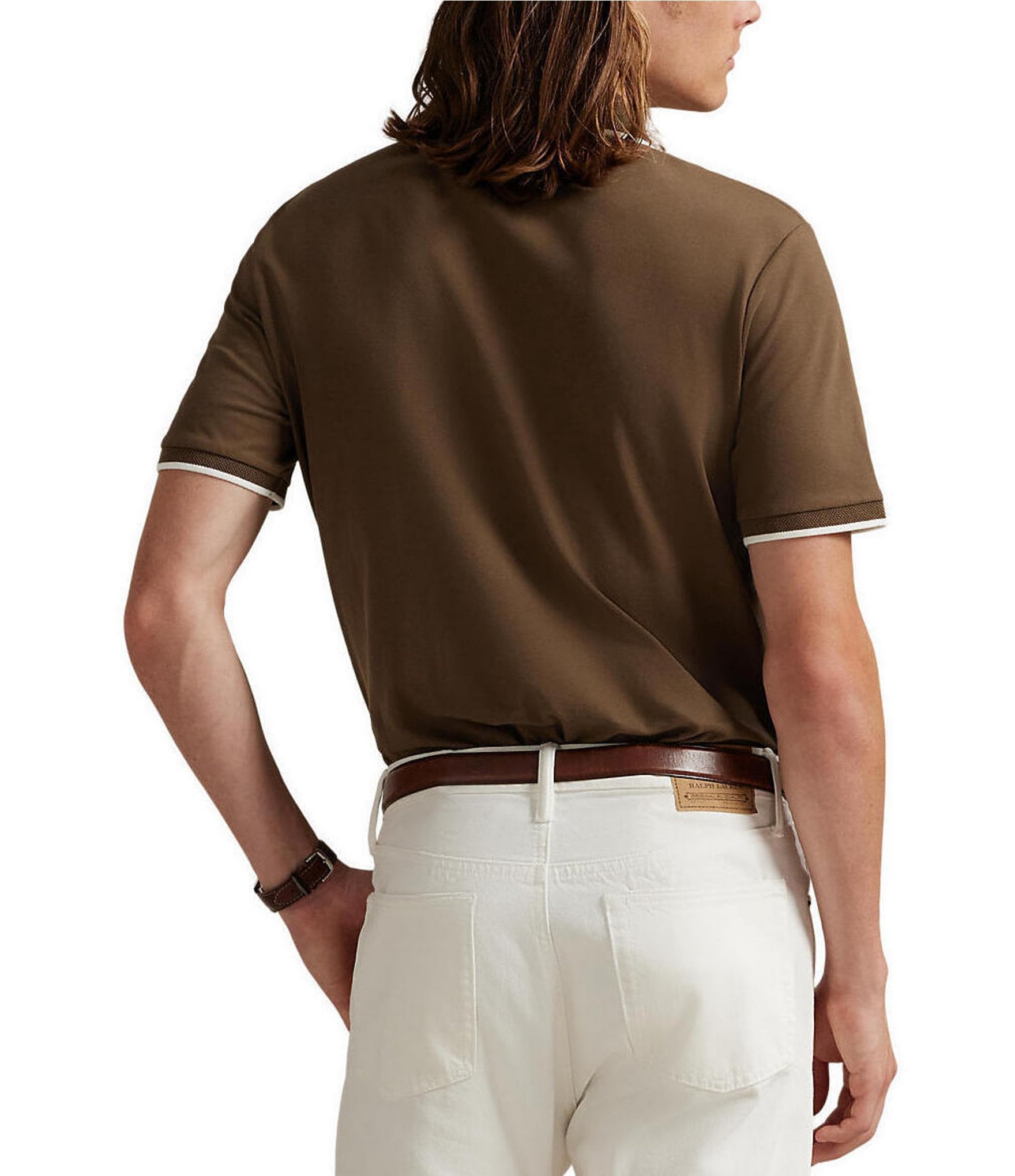 Polo Ralph Lauren Classic Fit Stretch Mesh Zip Short Sleeve Polo Shirt