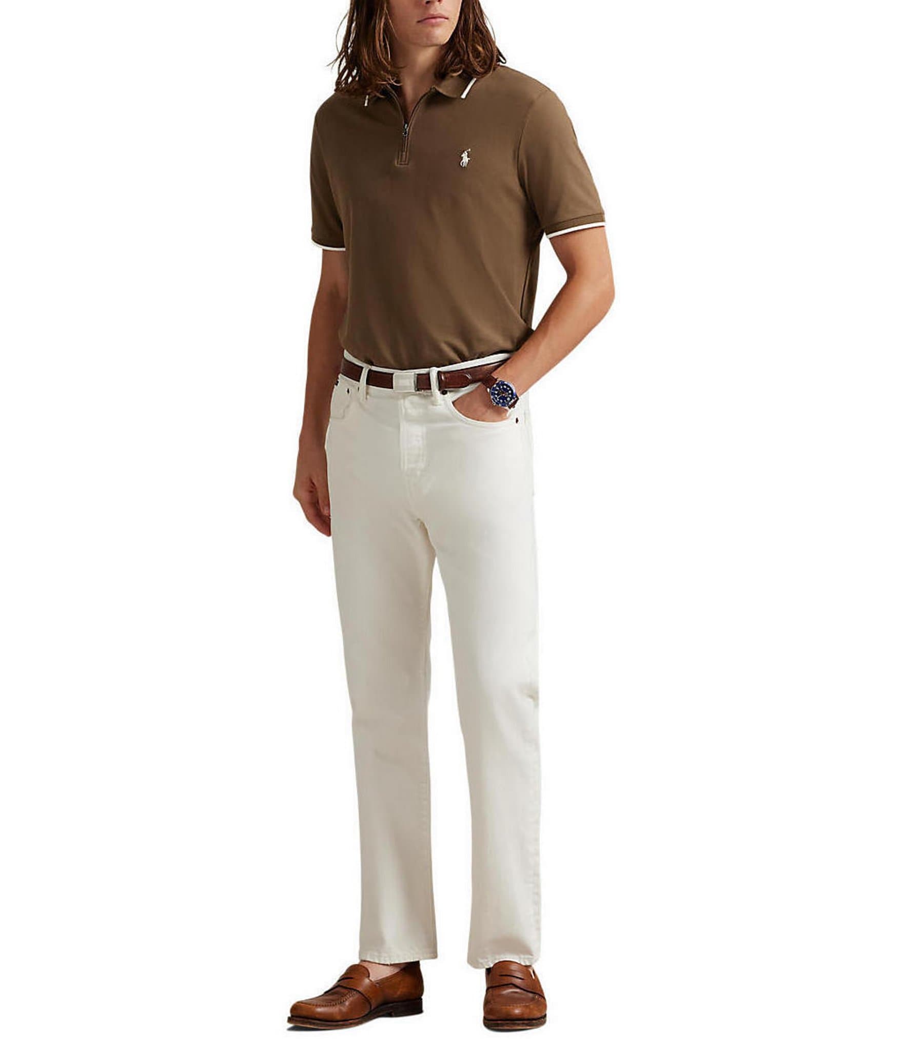 Polo Ralph Lauren Classic Fit Stretch Mesh Zip Short Sleeve Polo Shirt