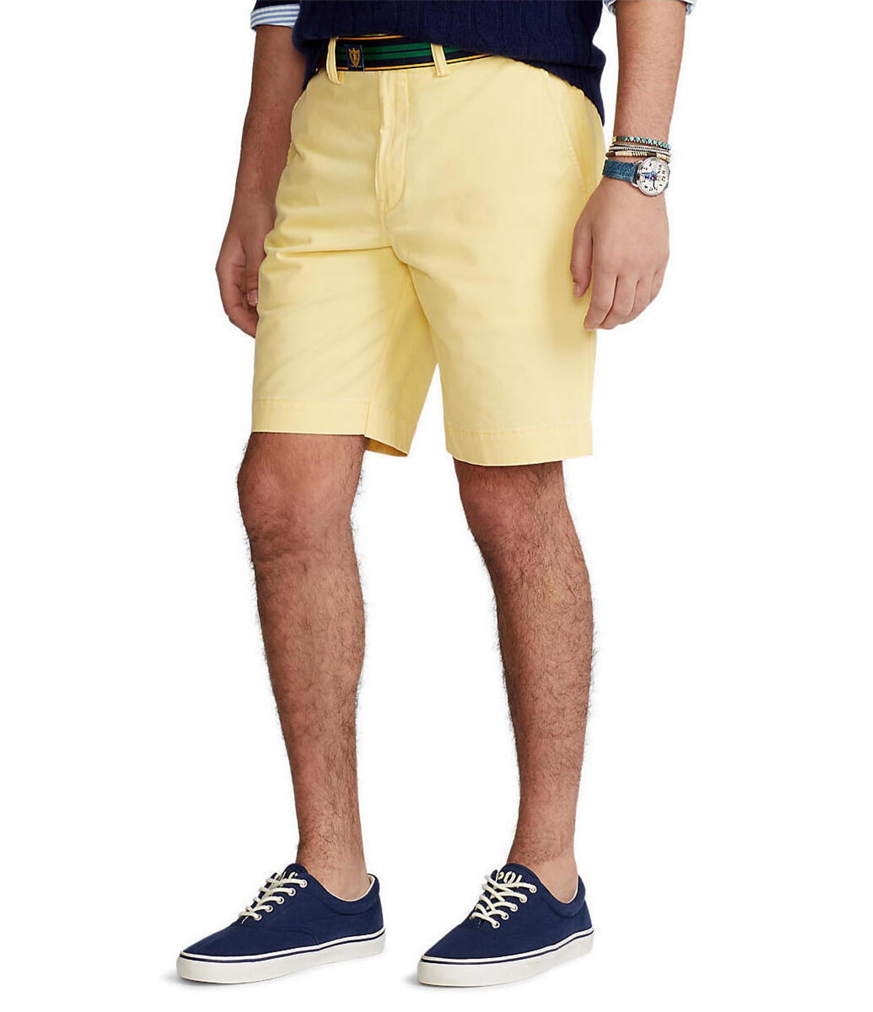 Polo by Ralph Lauren, Shorts, Polo Ralph Lauren Chino Short Mens 36  Butter Yellow Cotton Flat Front Inseam