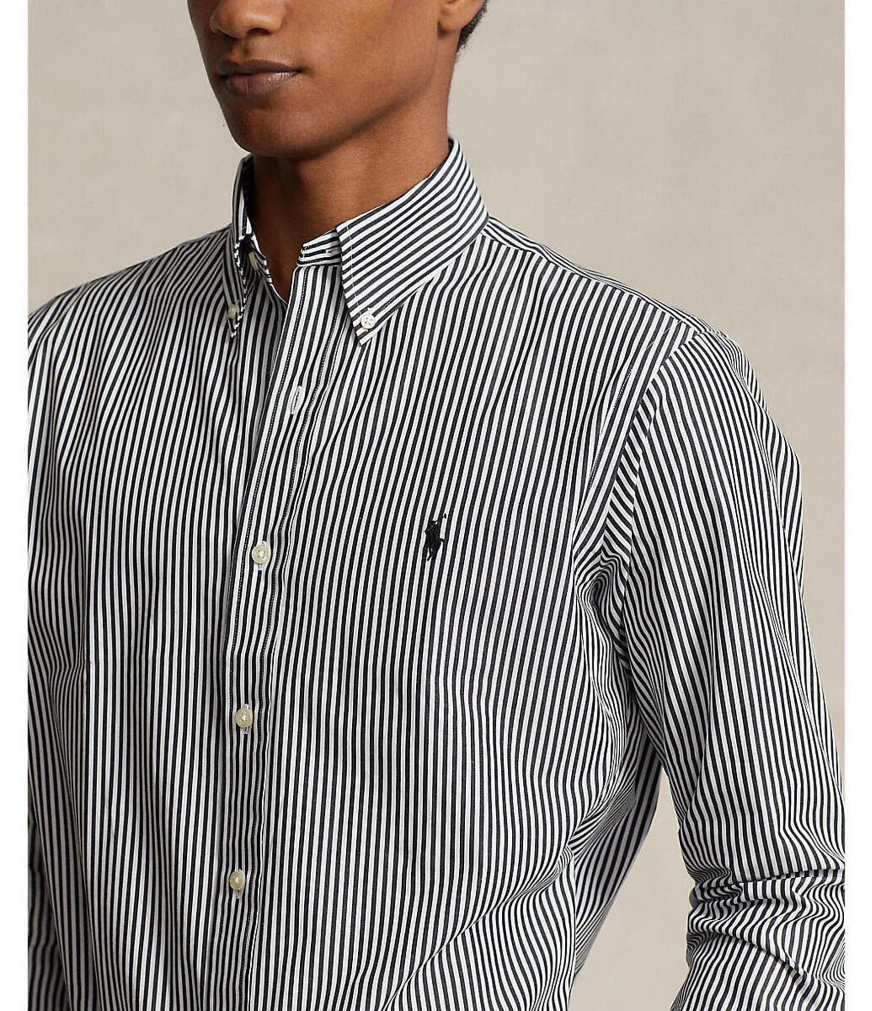 Polo Ralph Lauren Classic Fit Striped Stretch Poplin Shirt