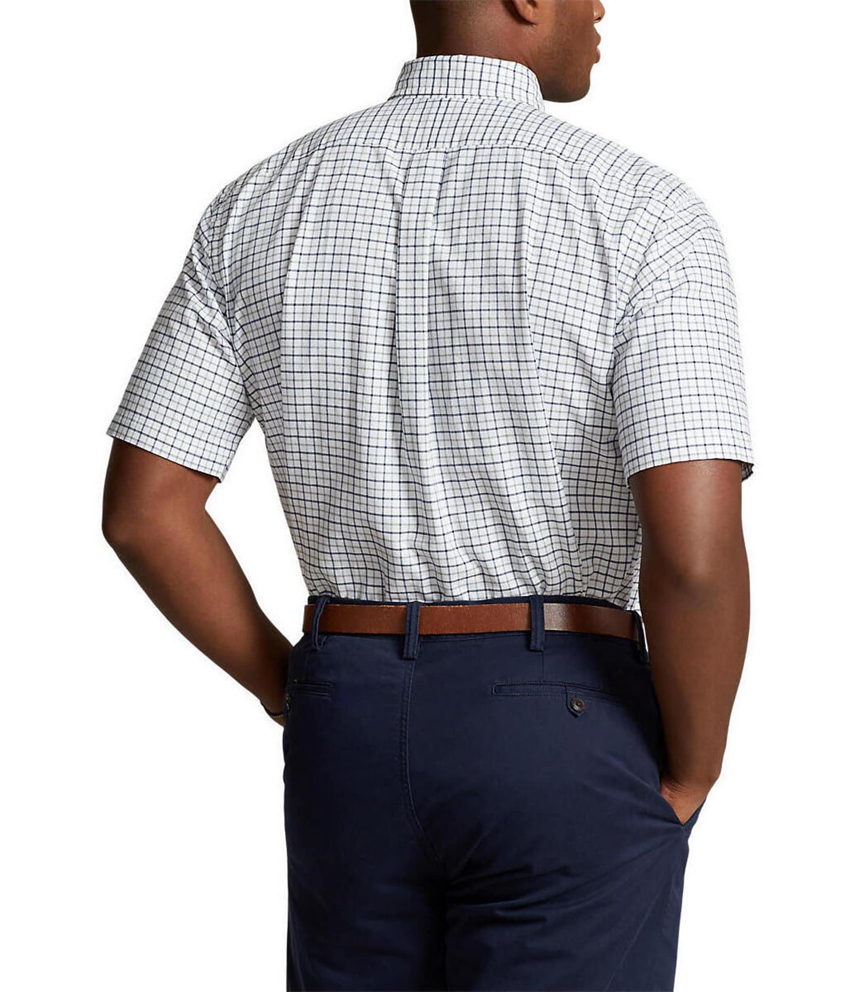 Polo Ralph Lauren Classic-Fit Tattersall Oxford Short Sleeve Woven Shirt