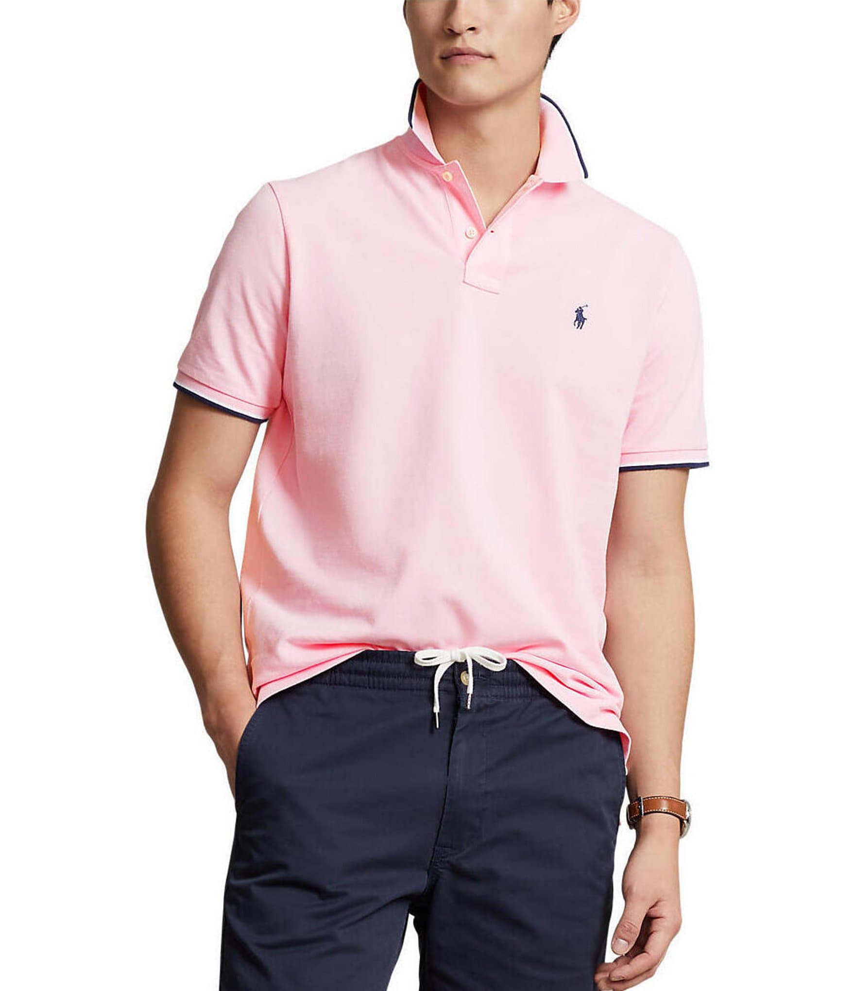 Polo Ralph Lauren Classic-Fit Tipped Mesh Short-Sleeve Polo Shirt |  Dillard's
