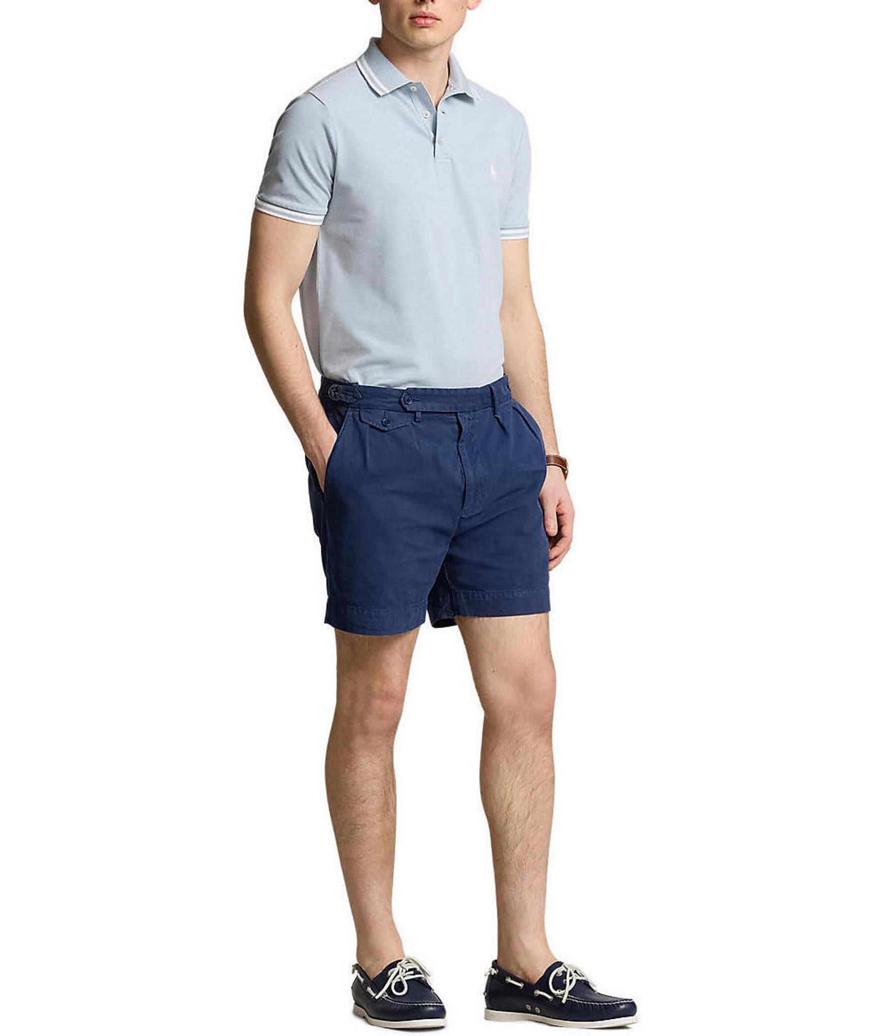 Polo Ralph Lauren Classic-Fit Tipped Stretch Mesh Short Sleeve Polo Shirt