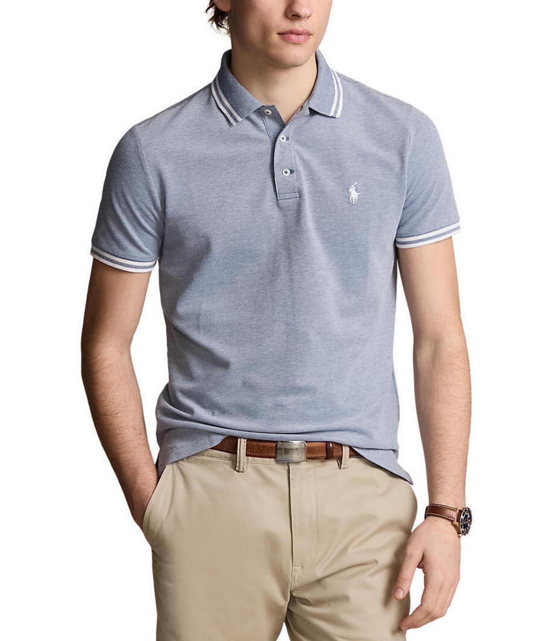 Polo Ralph Lauren Classic-Fit Tipped Stretch Mesh Short Sleeve Polo Shirt