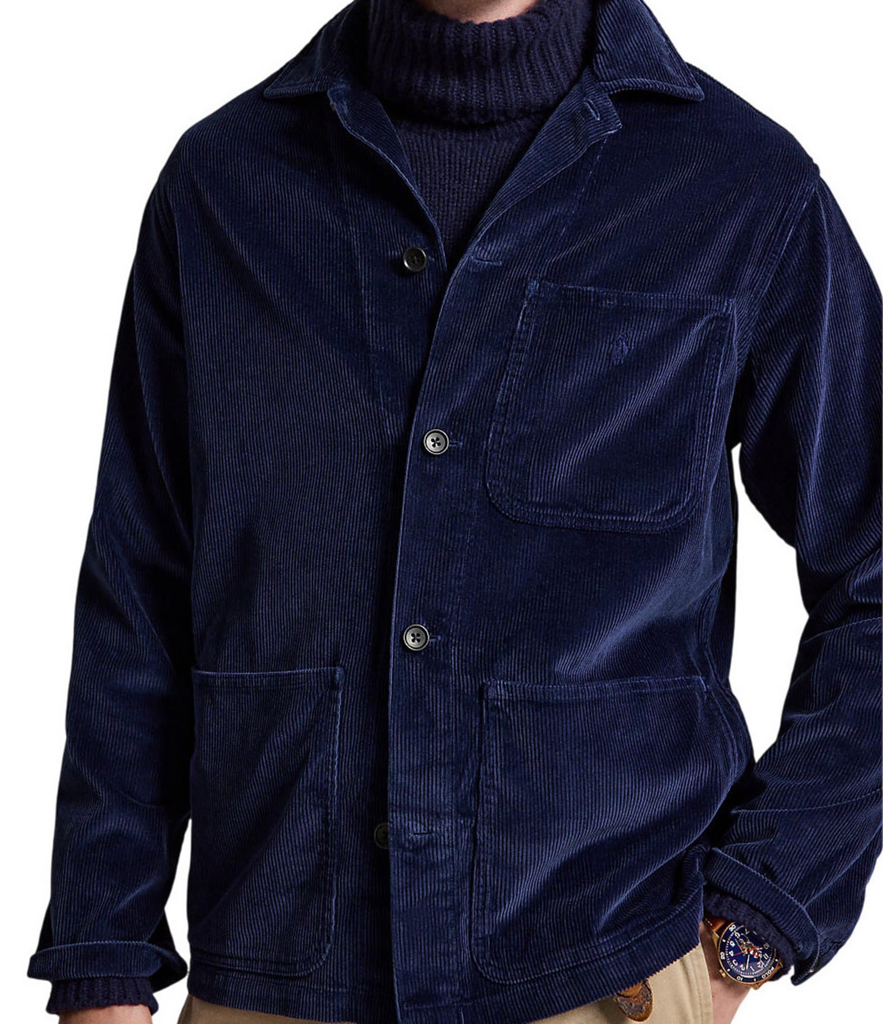 Polo Ralph Lauren Corduroy Straight Collar Overshirt Jacket