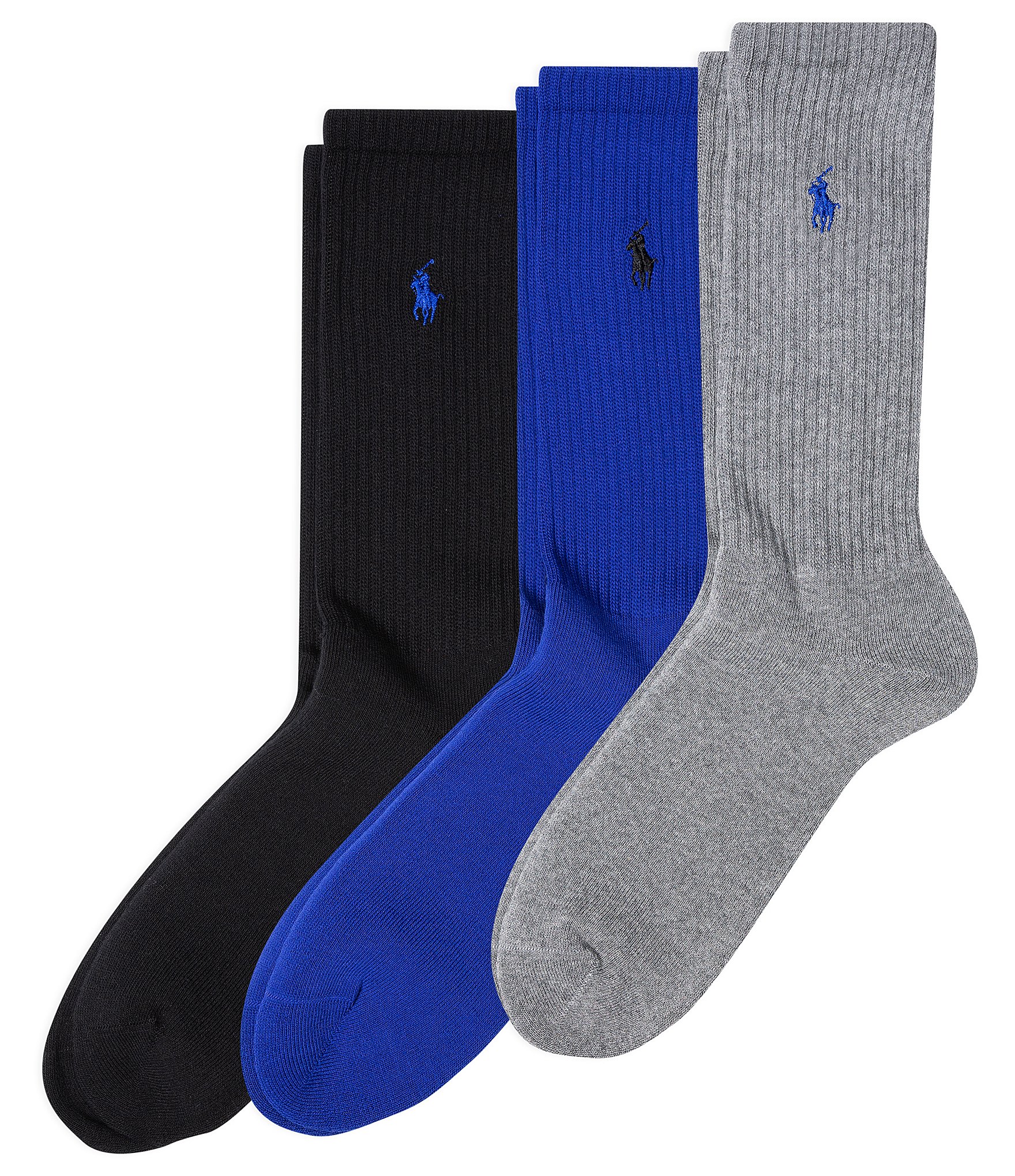 Polo Ralph Lauren Cushioned Rib Crew Socks 3-Pack