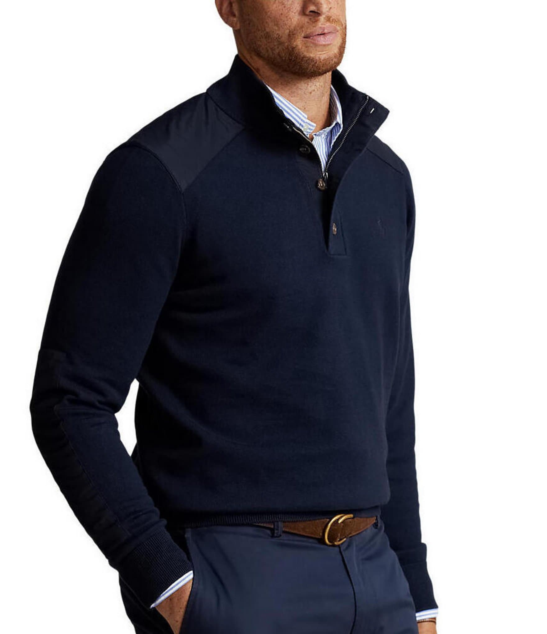 Polo Ralph Lauren Cotton Hybrid Sweater | Dillard's