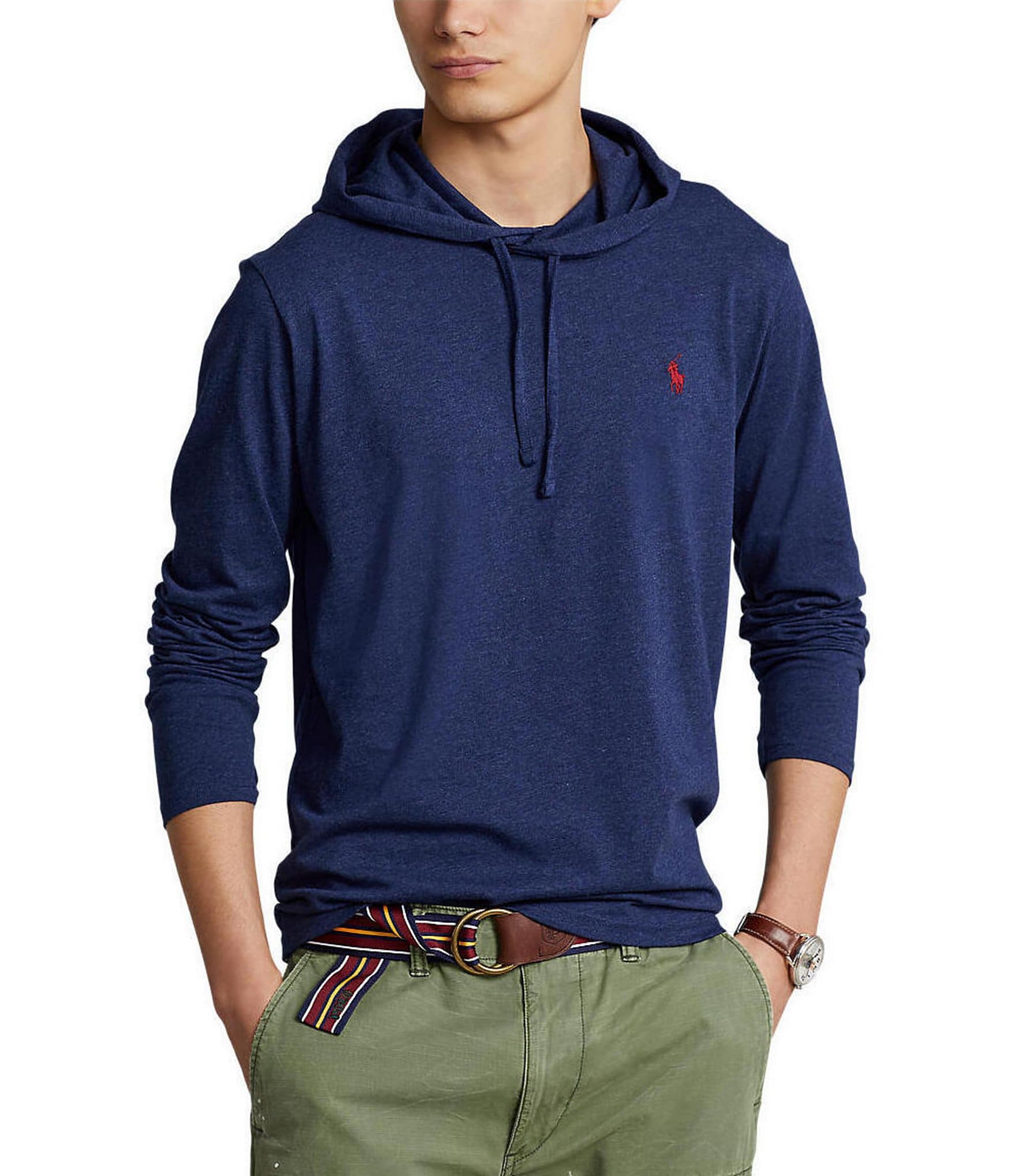 Polo Ralph Lauren Cotton Jersey Long-Sleeve Hoodie