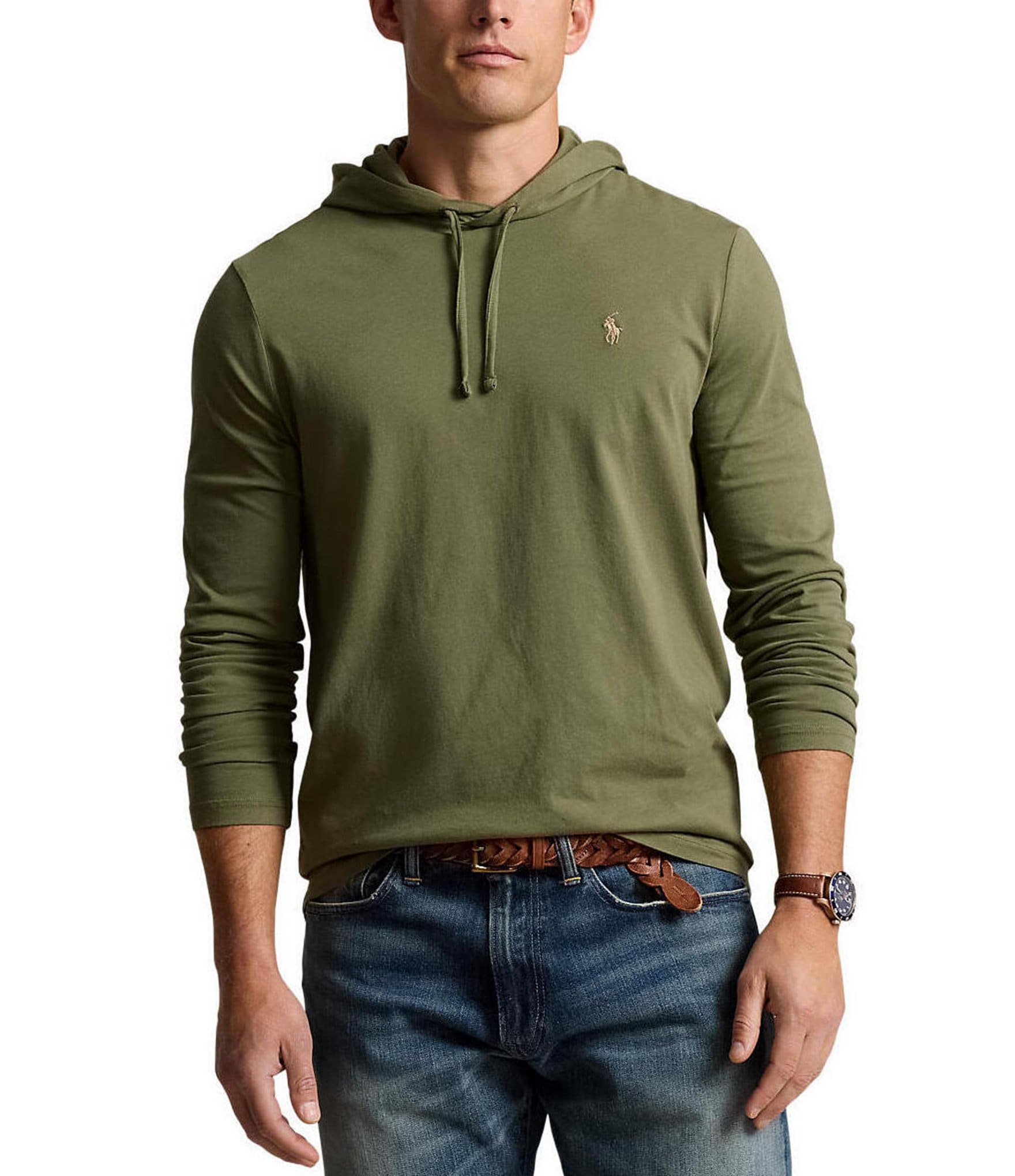 Polo Ralph Lauren Cotton Jersey Long-Sleeve Hoodie