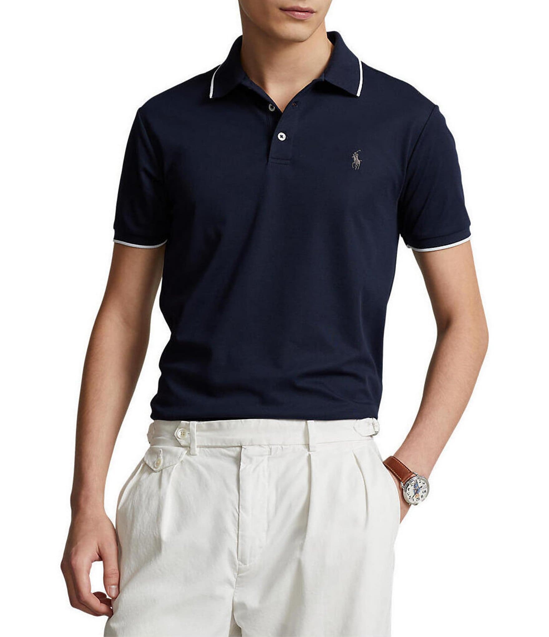 Polo Ralph Lauren Custom Slim-Fit Birdseye Short-Sleeve Polo Shirt