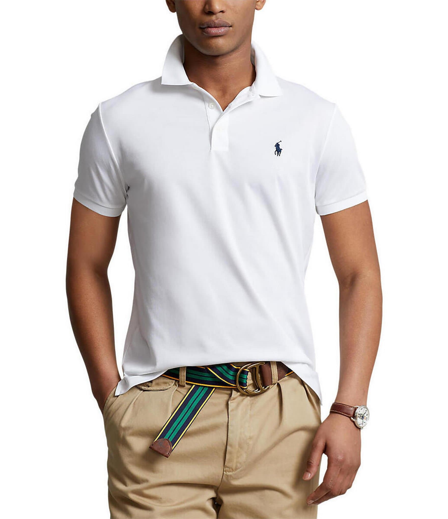 vertrekken beheerder Matrix Polo Ralph Lauren Custom Slim-Fit Birdseye Short-Sleeve Polo Shirt |  Dillard's