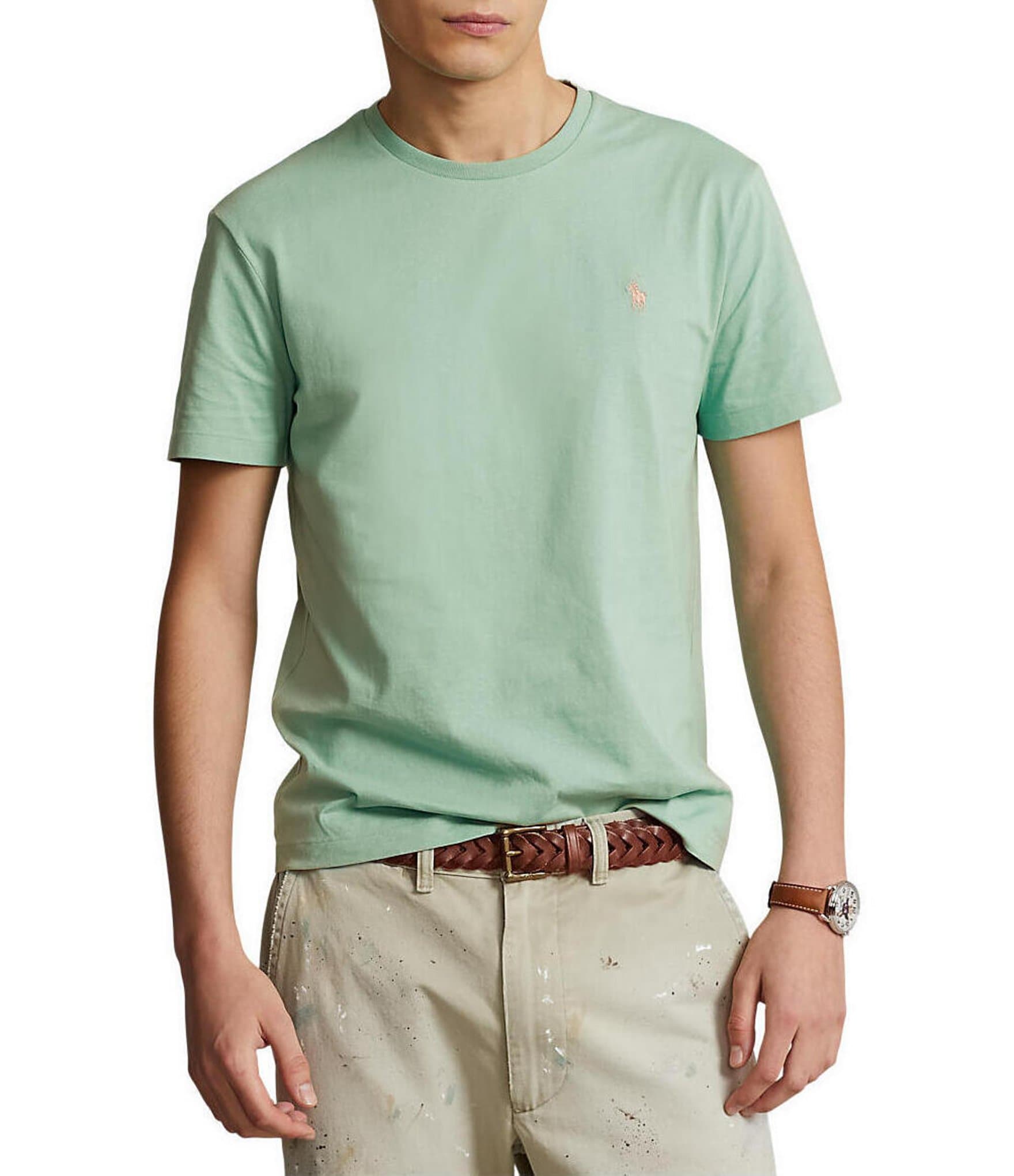 Ledig temperament Tarif Polo Ralph Lauren Custom Slim-Fit Jersey Crewneck Short-Sleeve Tee |  Dillard's
