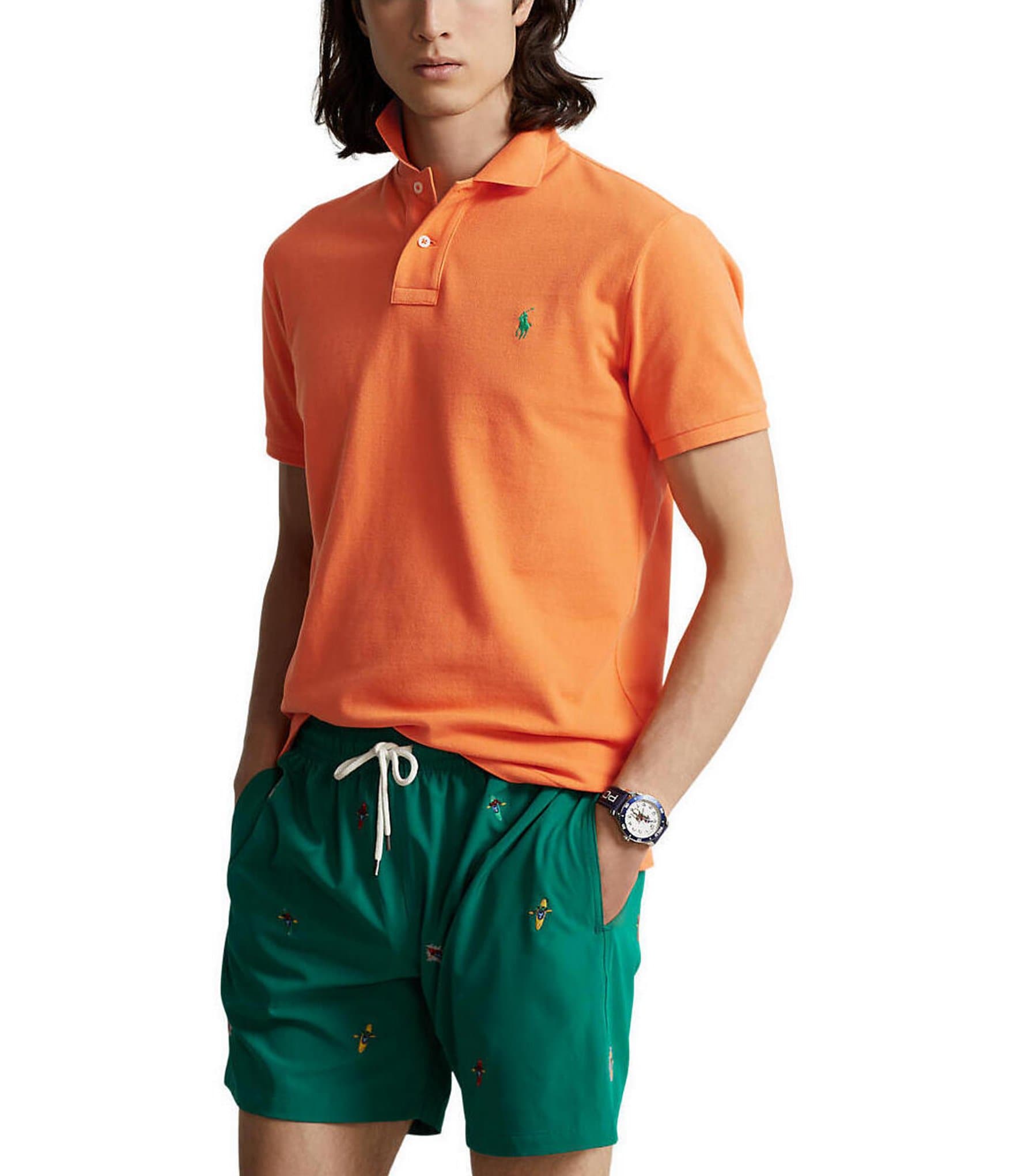 opladen stropdas vloeiend Polo Ralph Lauren Custom-Slim Fit Mesh Short-Sleeve Polo Shirt | Dillard's