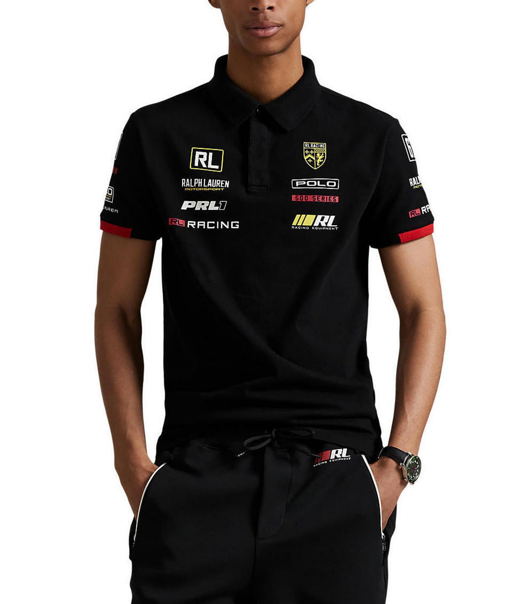 Polo Ralph Lauren Racing Custom Slim Fit Stretch Mesh Short-Sleeve Polo Shirt