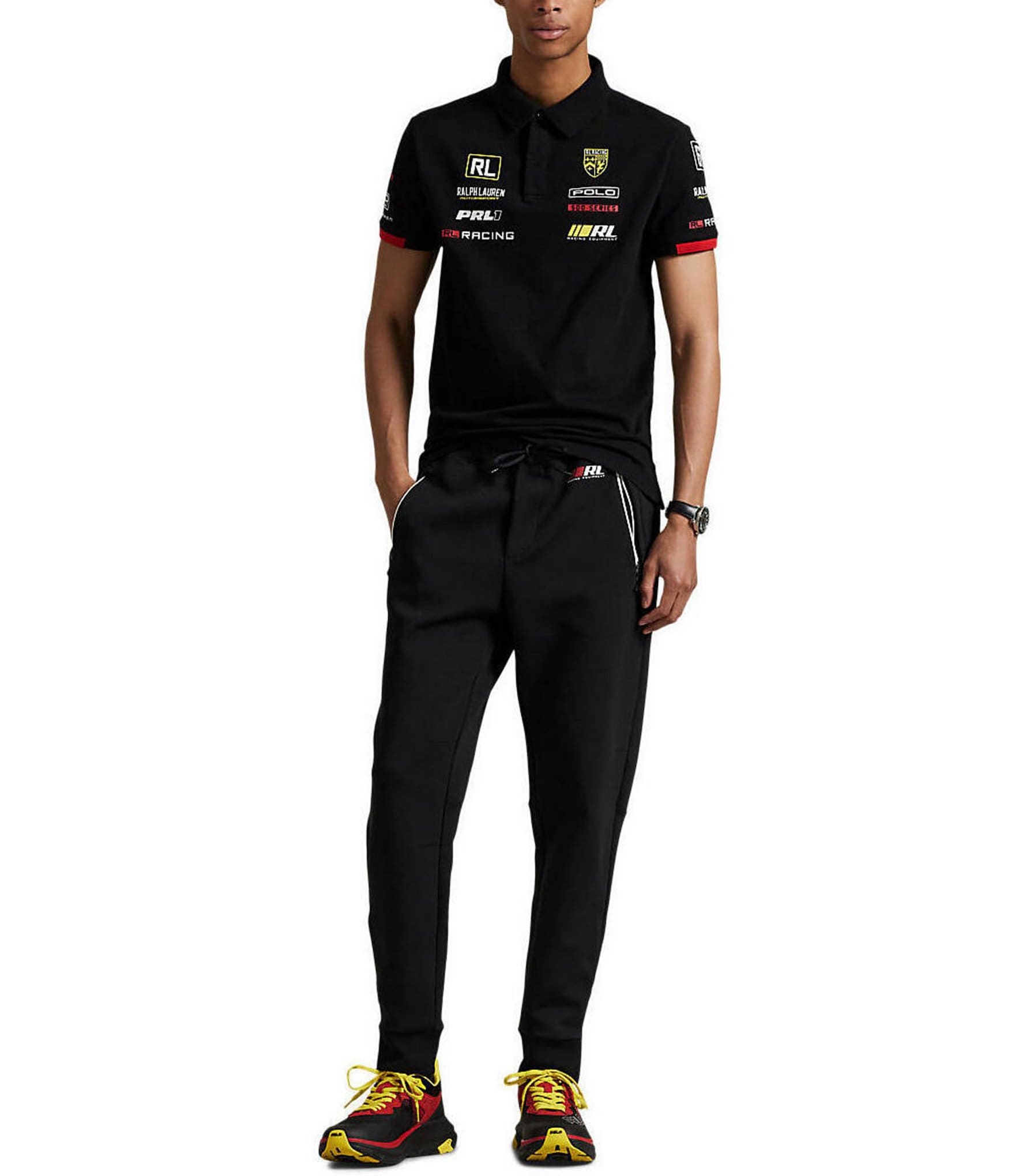 Polo Ralph Lauren Racing Custom Slim Fit Stretch Mesh Short-Sleeve Polo Shirt