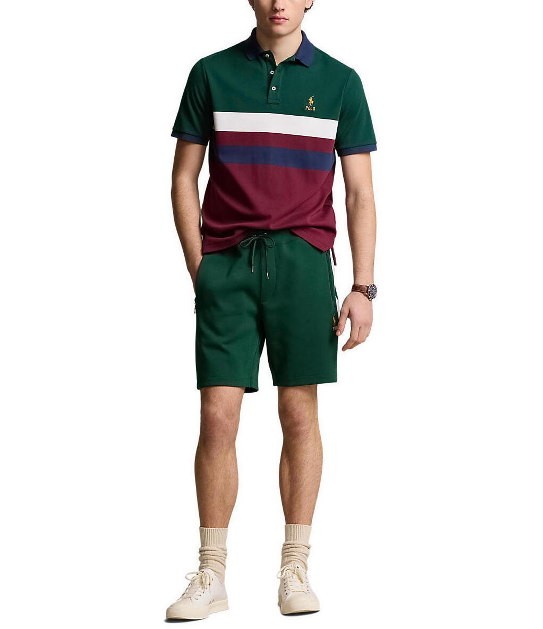 Polo Ralph Lauren Double-Knit 7.5#double; Inseam Shorts