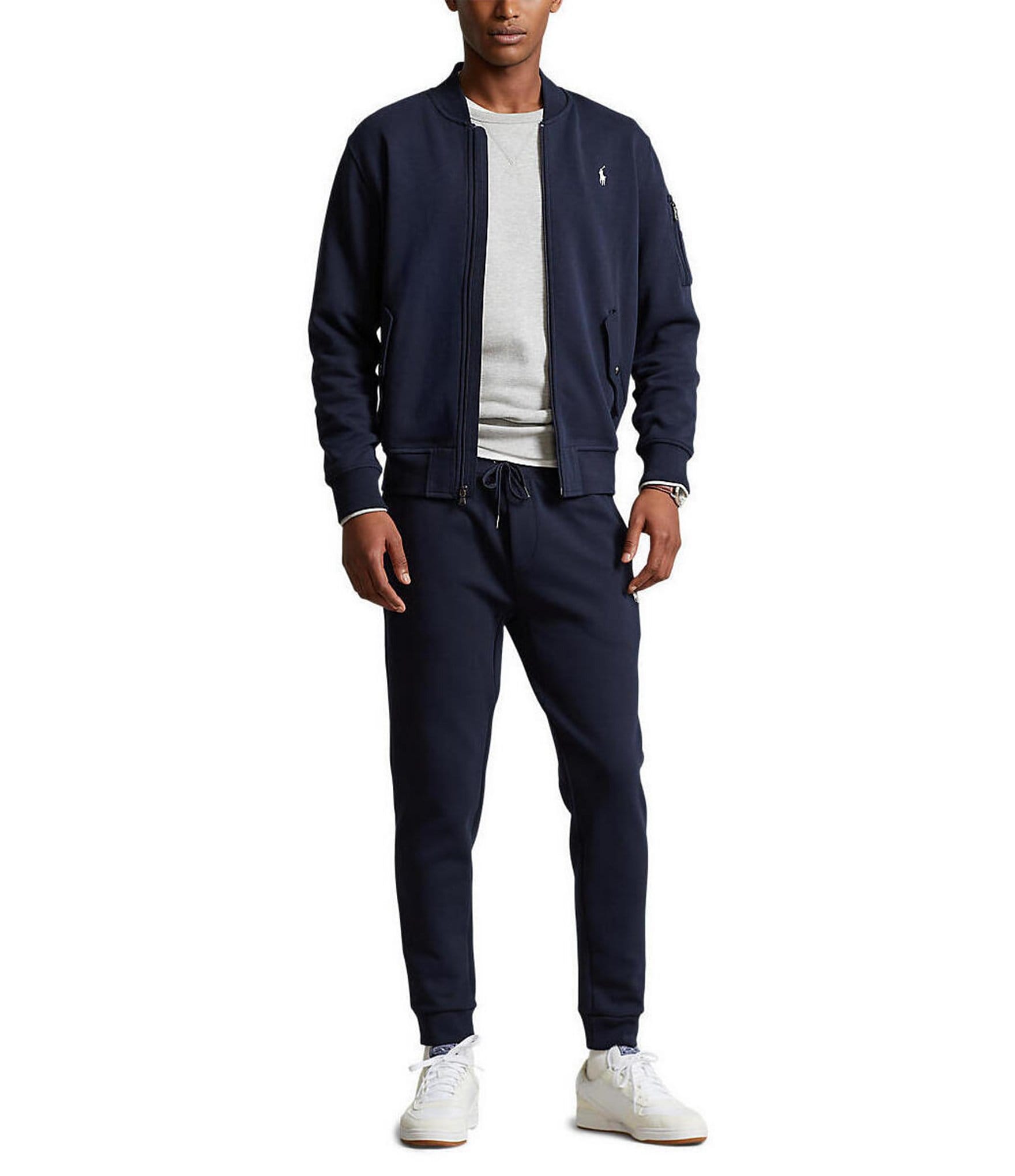 Polo Ralph Lauren Double-Knit Full-Zip Bomber Jacket