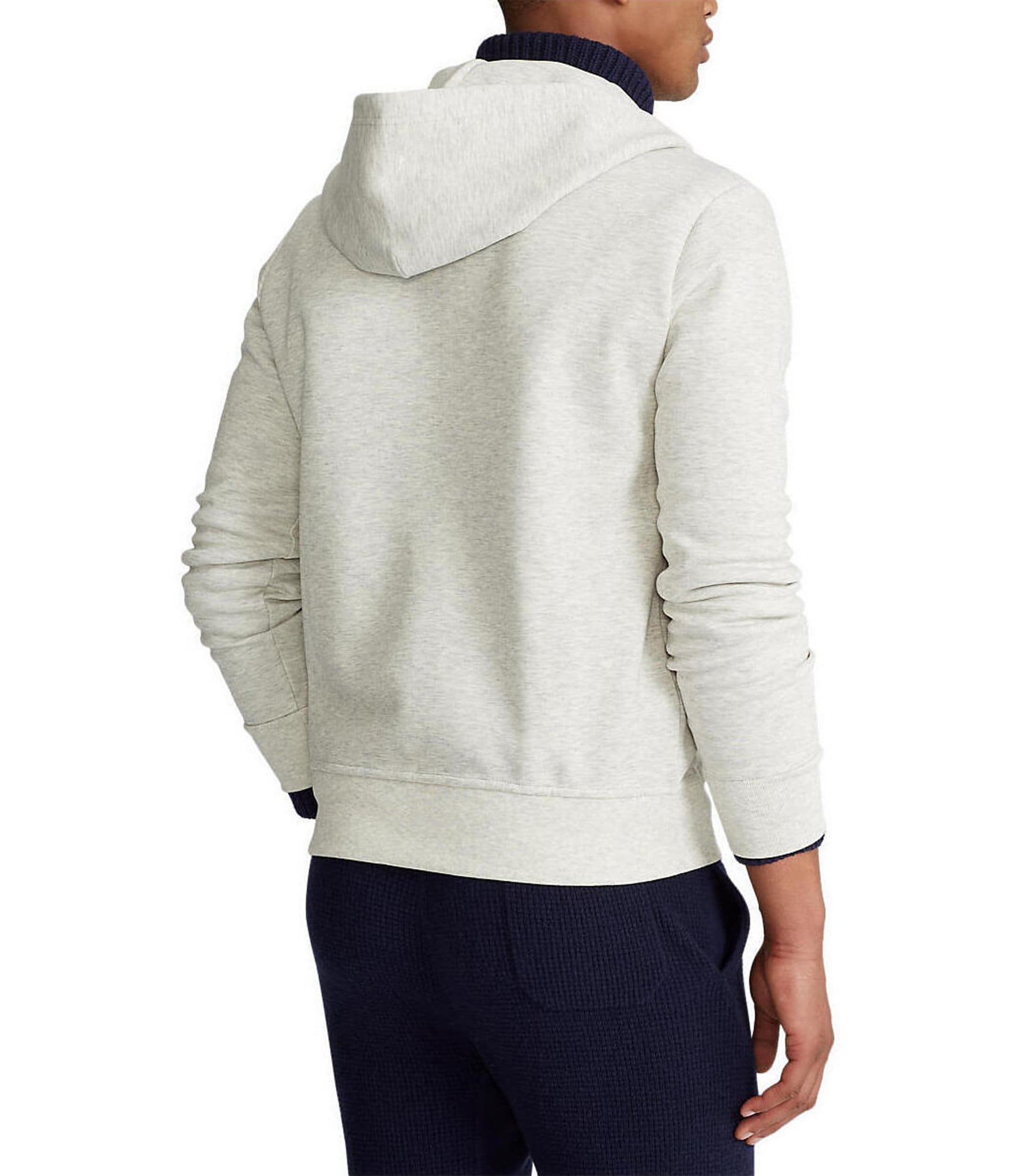 Polo Ralph Lauren Double-Knit Heathered Full-Zip Hoodie