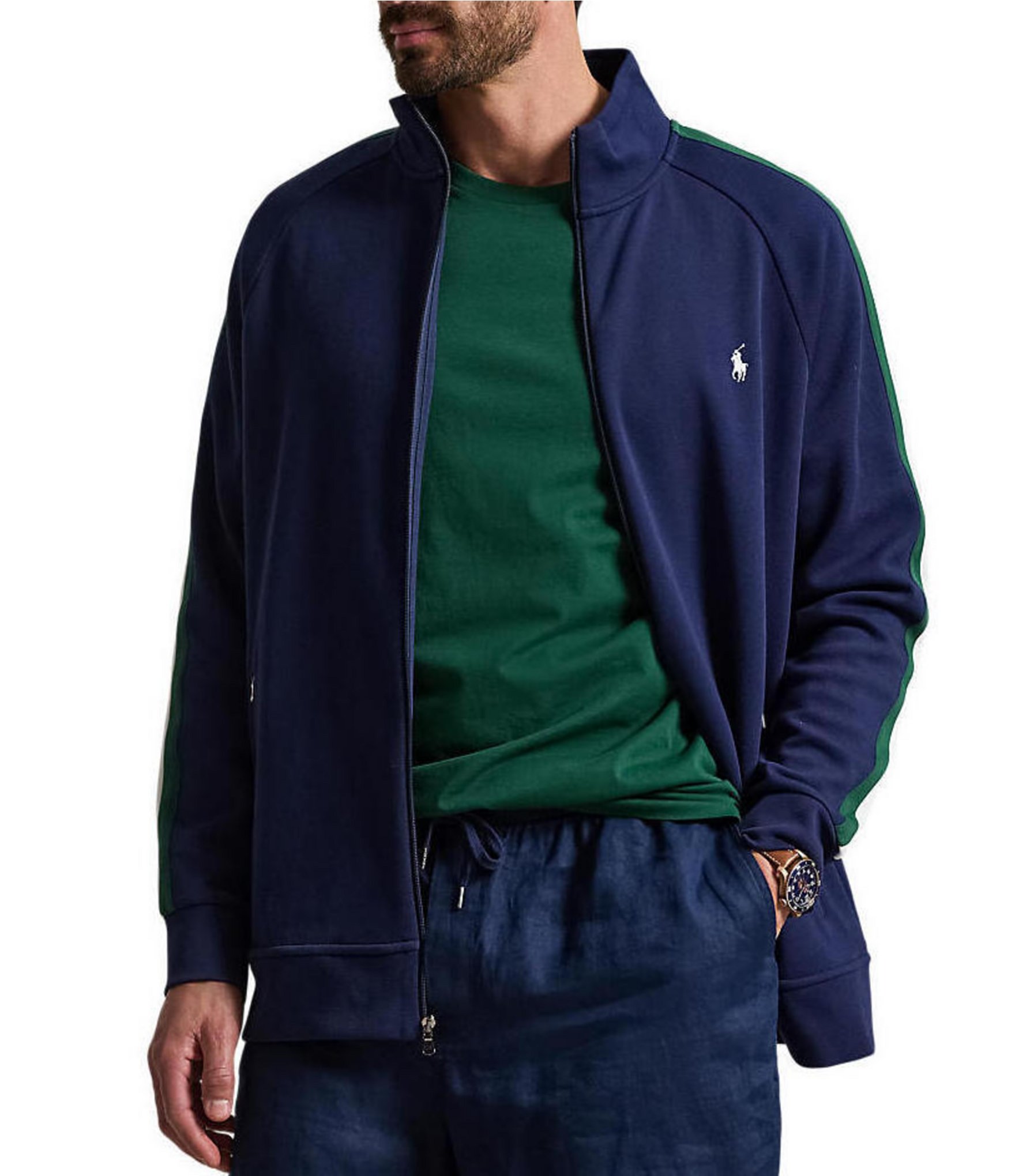 Polo Ralph Lauren Double-Knit Long Sleeve Track Jacket