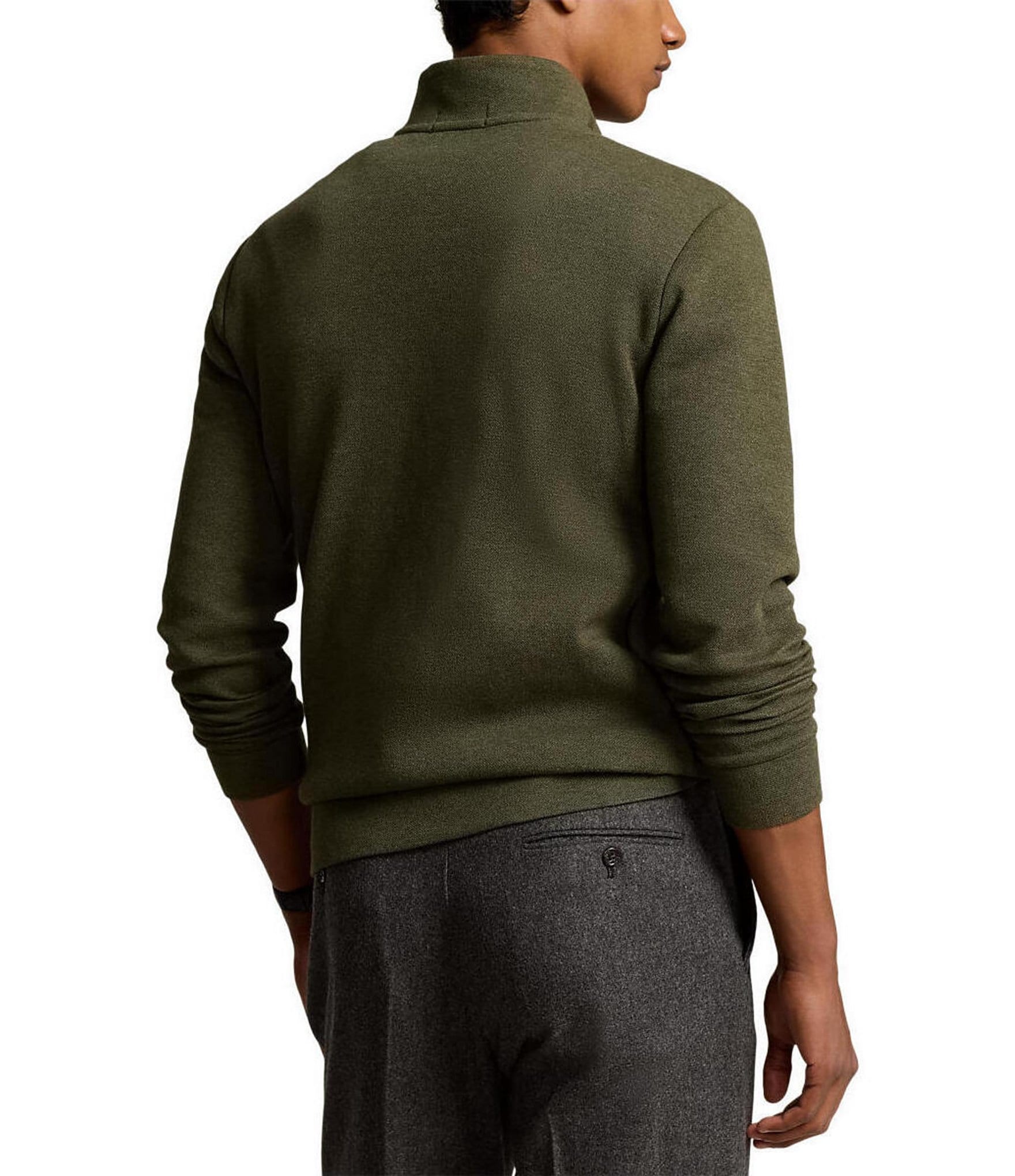 Polo Ralph Lauren Double Knit Mesh Quarter-Zip Pullover