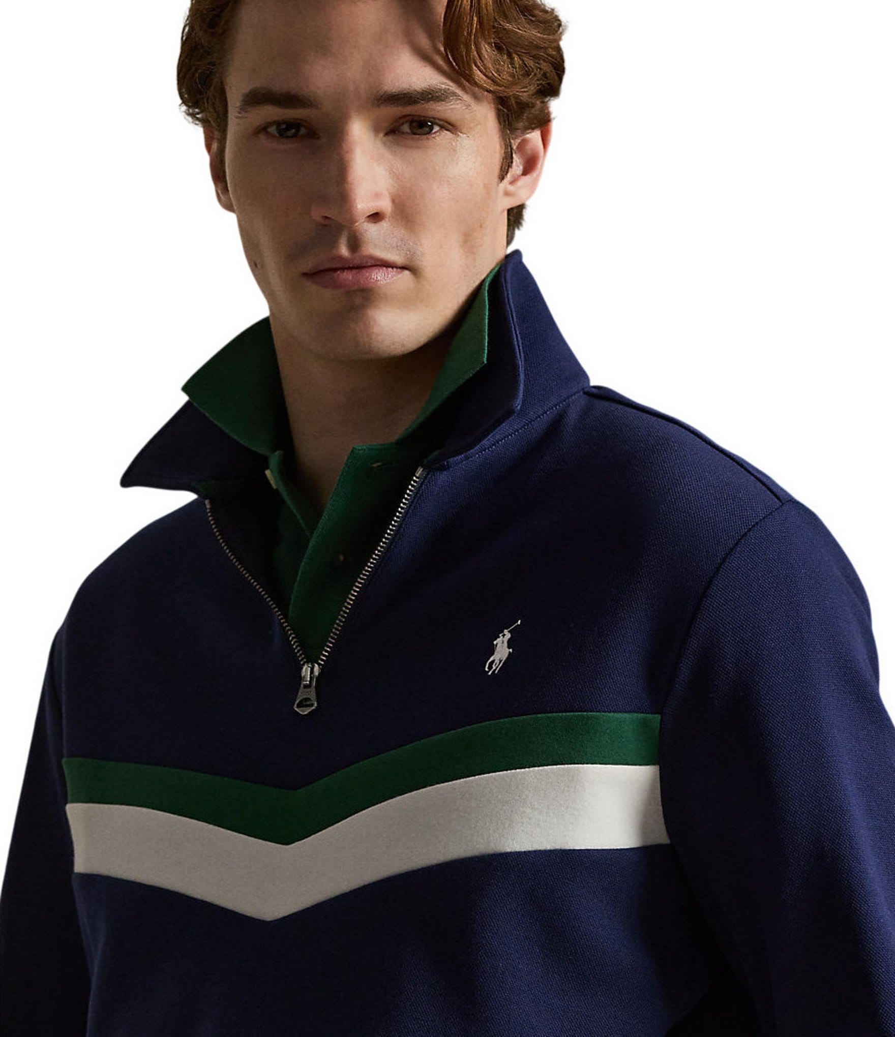 Polo Ralph Lauren Double-Knit Quarter-Zip Sweatshirt