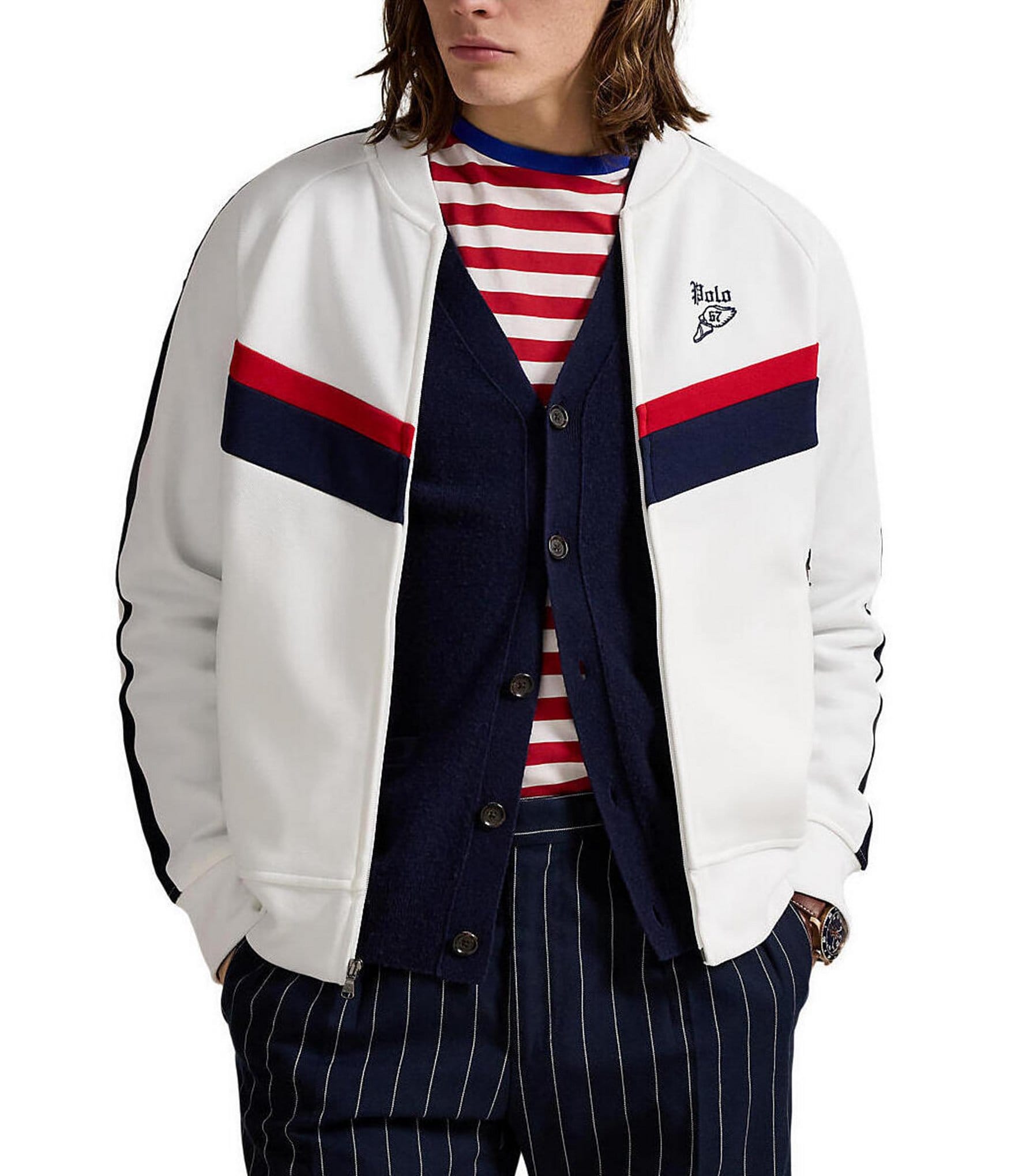Polo Ralph Lauren Double-Knit Raglan Sleeve Track Jacket