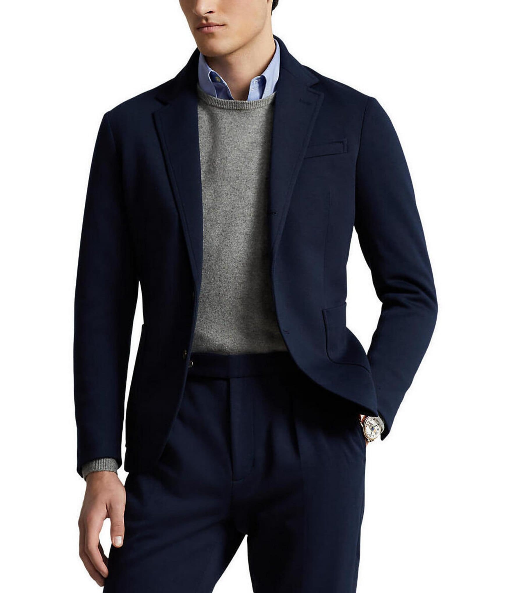 Linen Suit Jacket - Stone