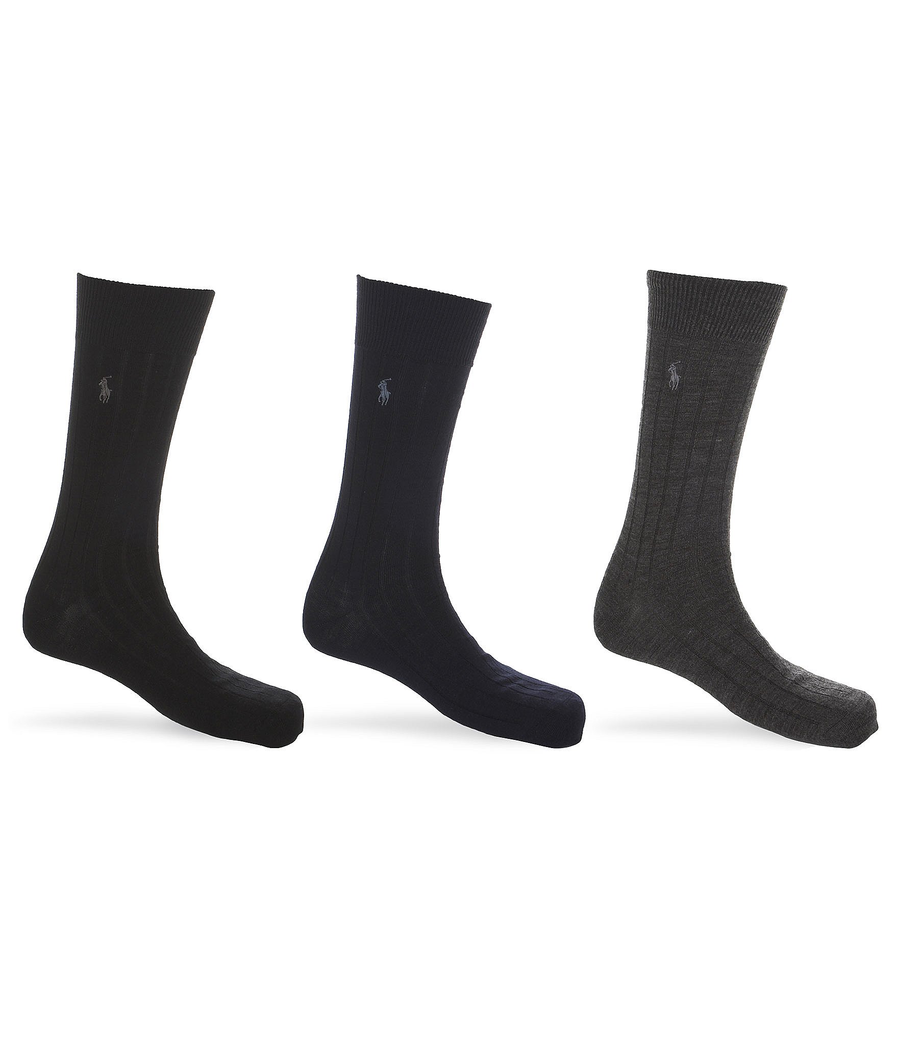 Polo Ralph Lauren Dress Socks 3-Pack | Dillard's