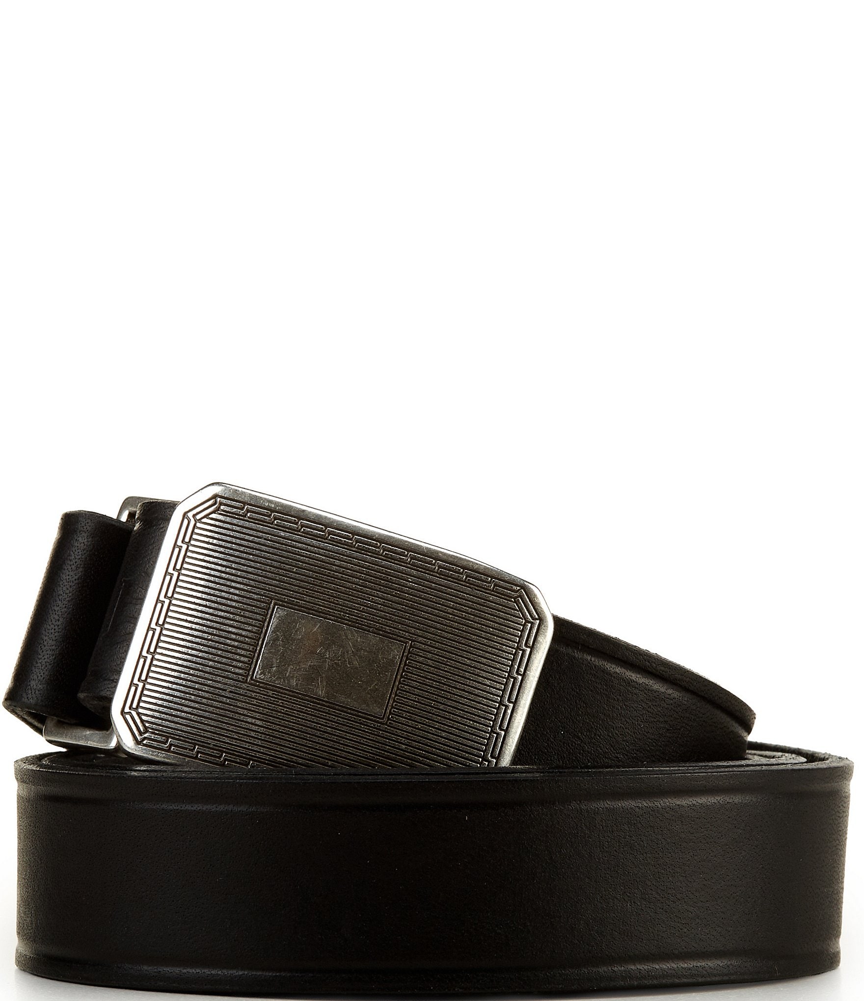 Polo Ralph Lauren Engine Turned Leather Belt