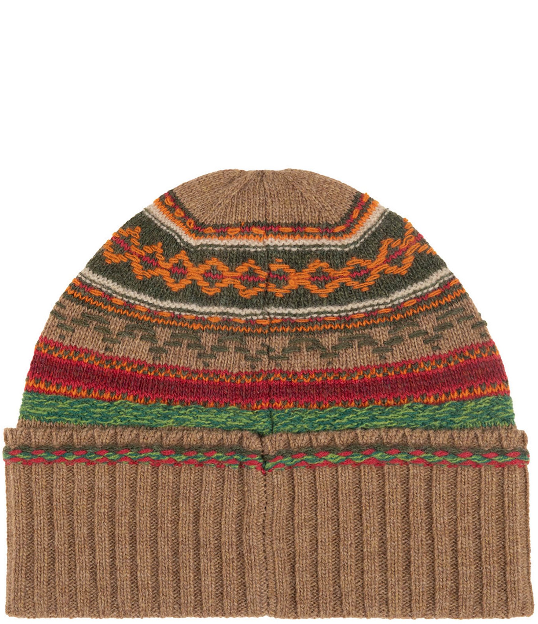 Polo Ralph Lauren Fairisle Red Rocks Bear Wool-Rich Beanie
