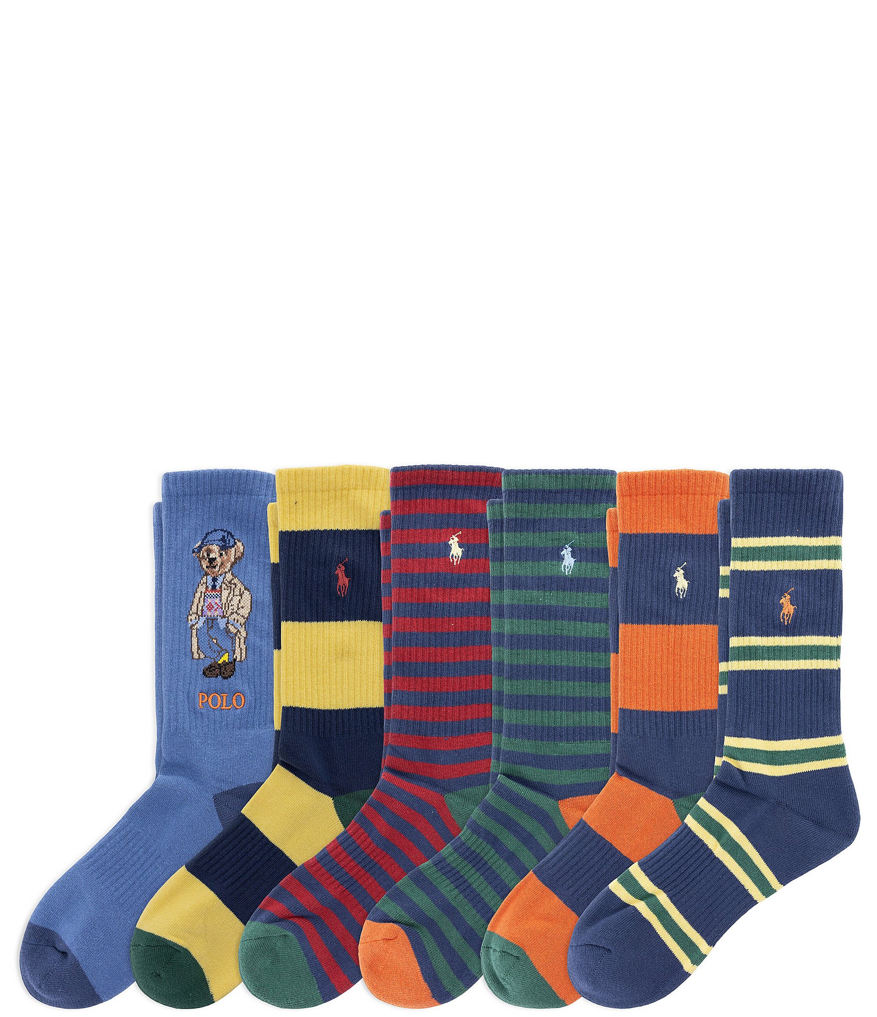 Polo Ralph Lauren Fall Bear Socks 6-Pack