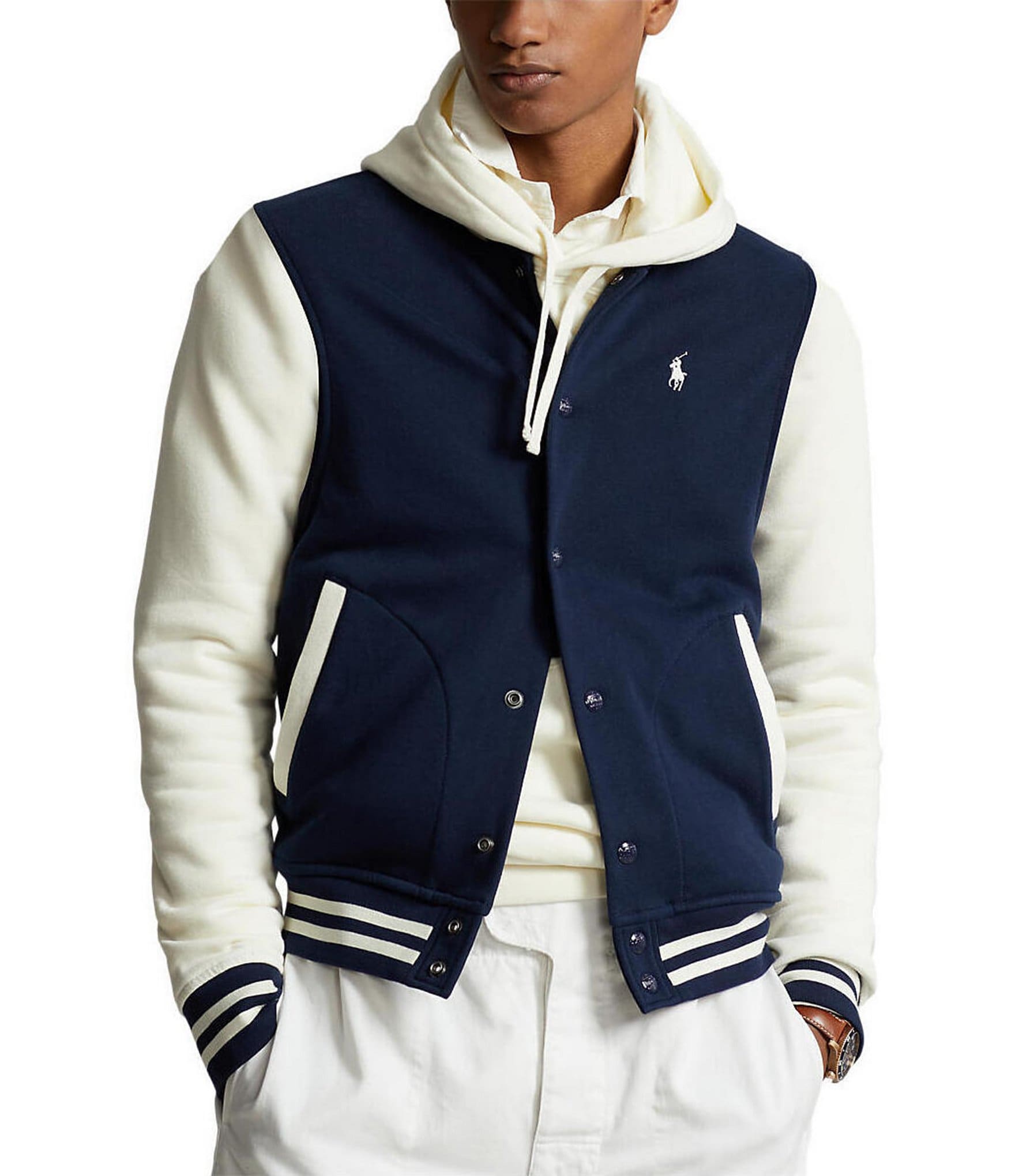 Polo Ralph Lauren Fleece Baseball Jacket | Dillard's