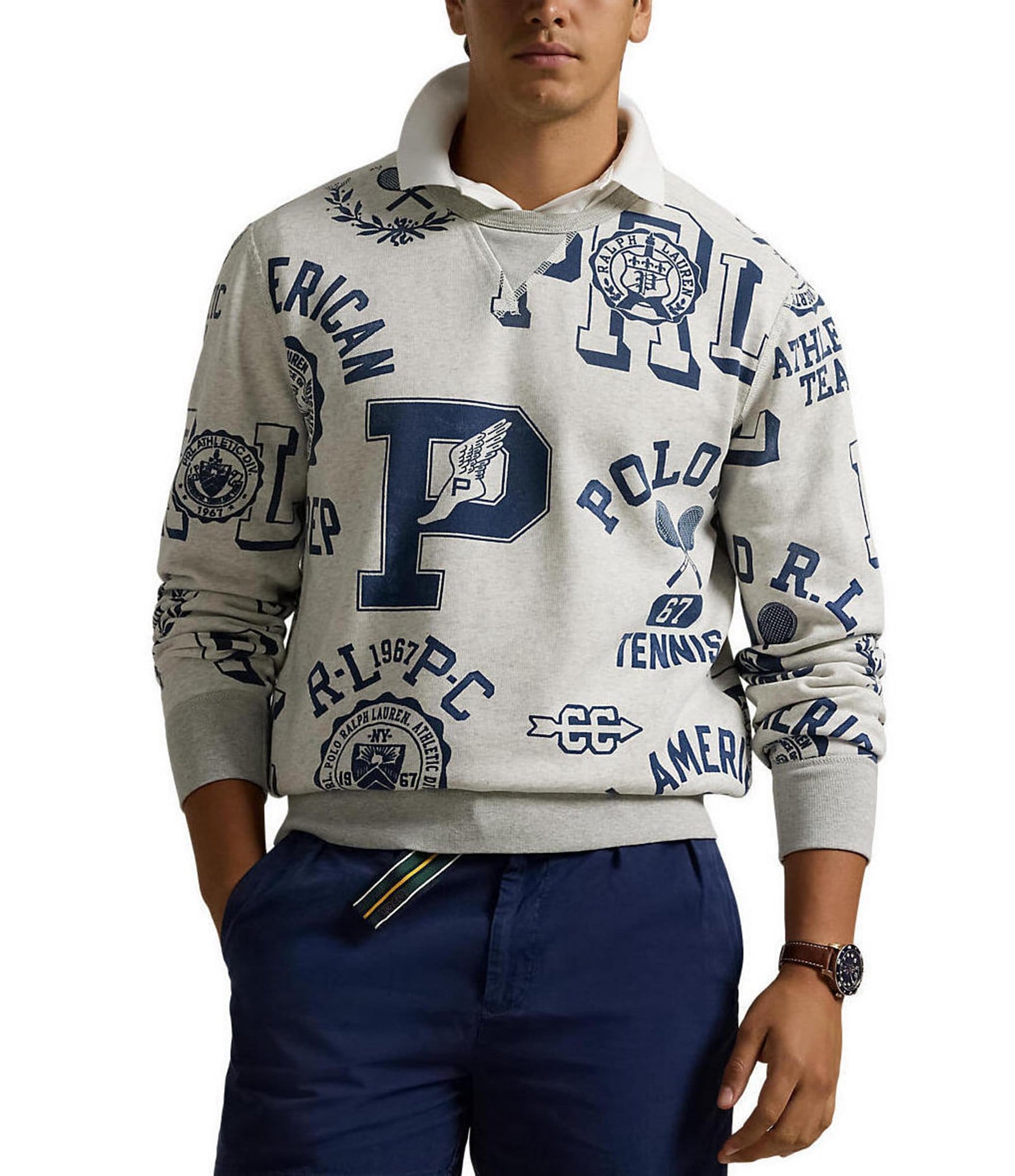 Polo Ralph Lauren Fleece Graphic Sweatshirt Dillard s