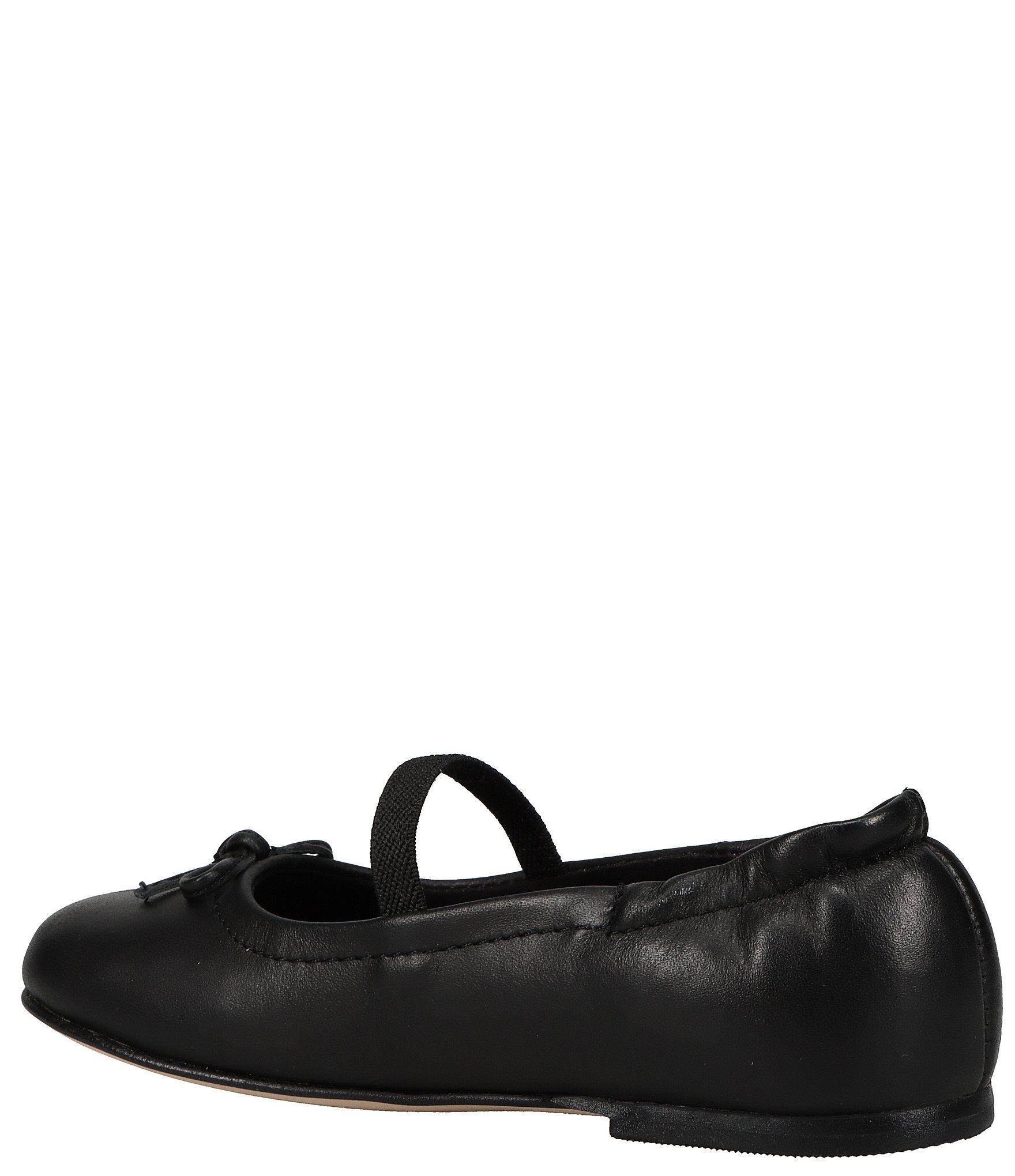 Polo Ralph Lauren Girls' Pony Bow Leather Ballet Flats (Infant)