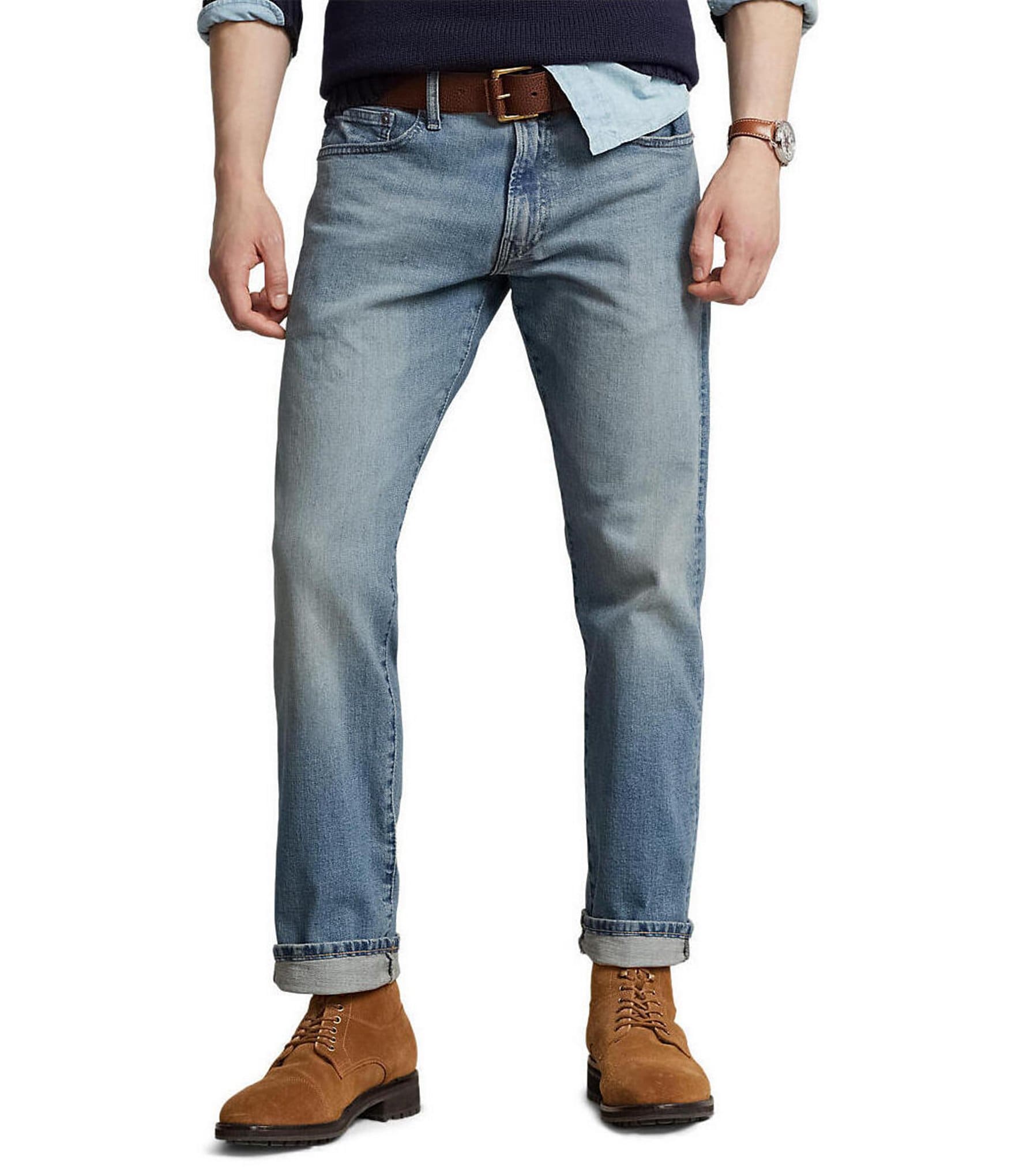 relaxed tapered fit jeans in organic mid vintage - unspun custom denim