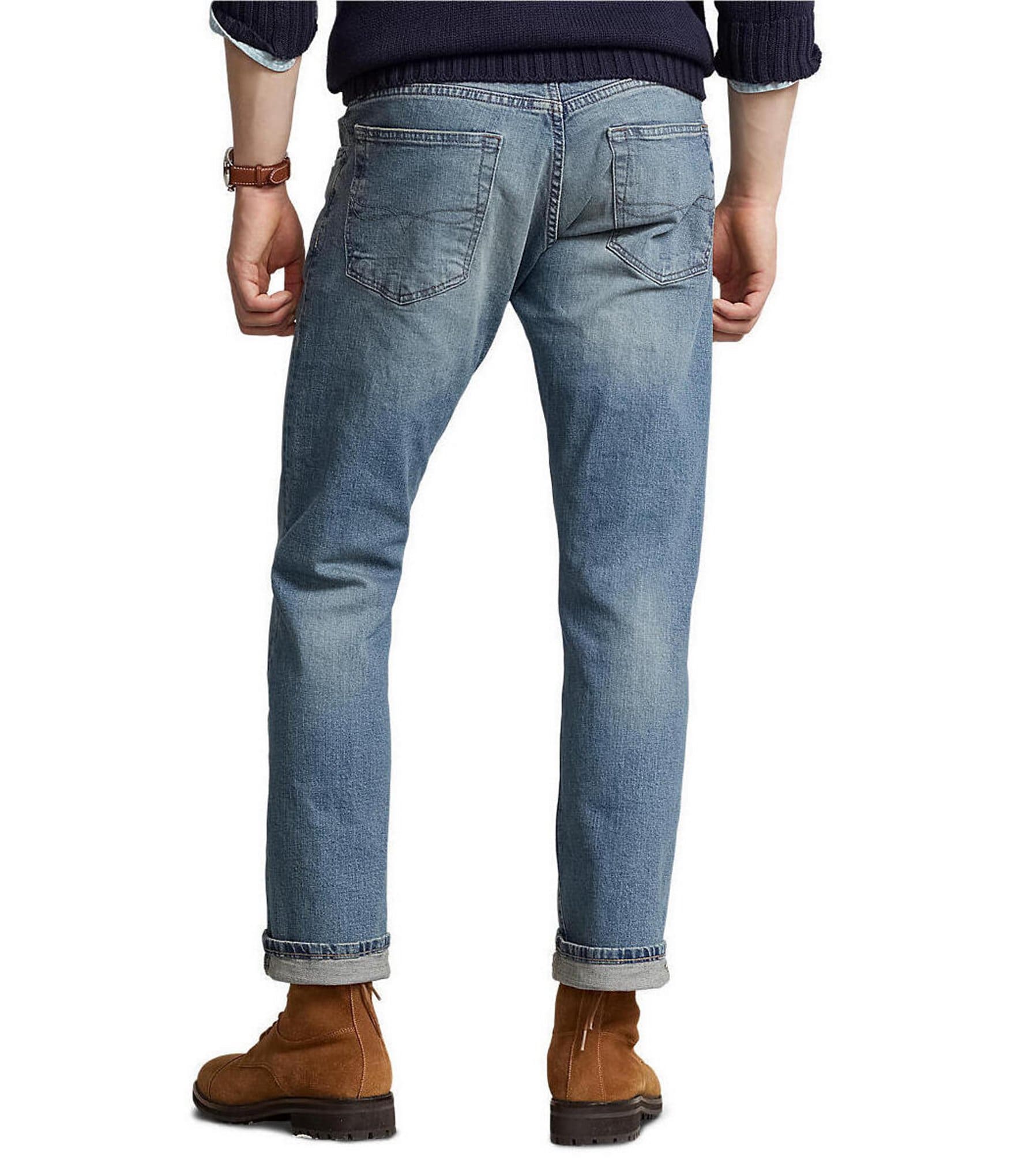 Polo Ralph Lauren Hampton Relaxed Straight-Fit Stretch Denim Jeans