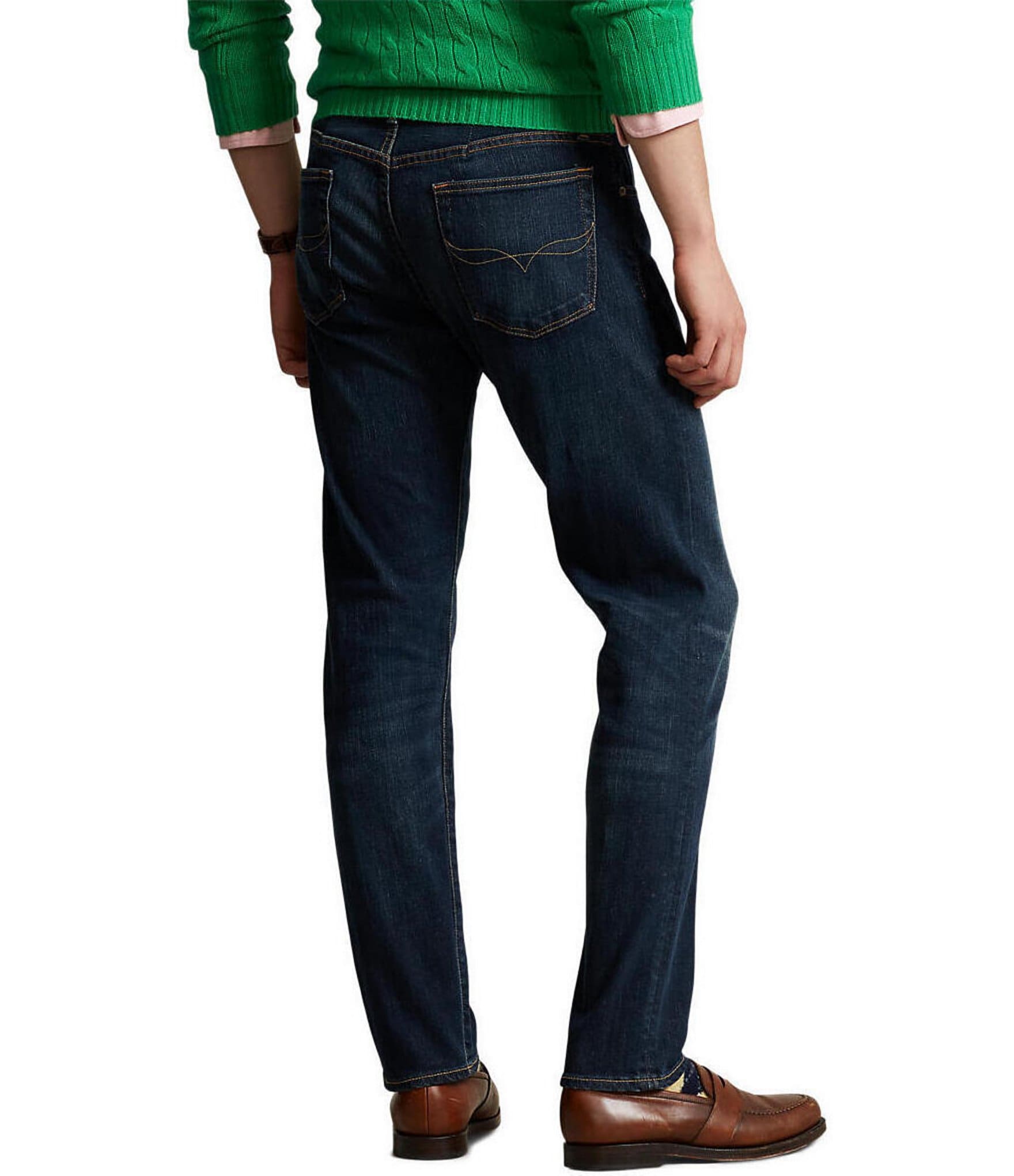 Polo Ralph Lauren Dark Hampton Relaxed Straight-Fit Stretch Jeans