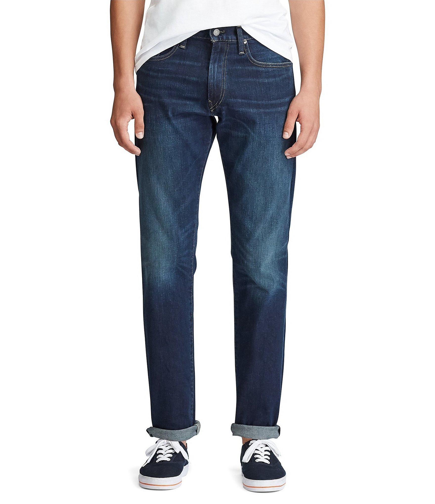 Polo Ralph Lauren Hampton Relaxed Straight-Fit Stretch Jeans | Dillard's