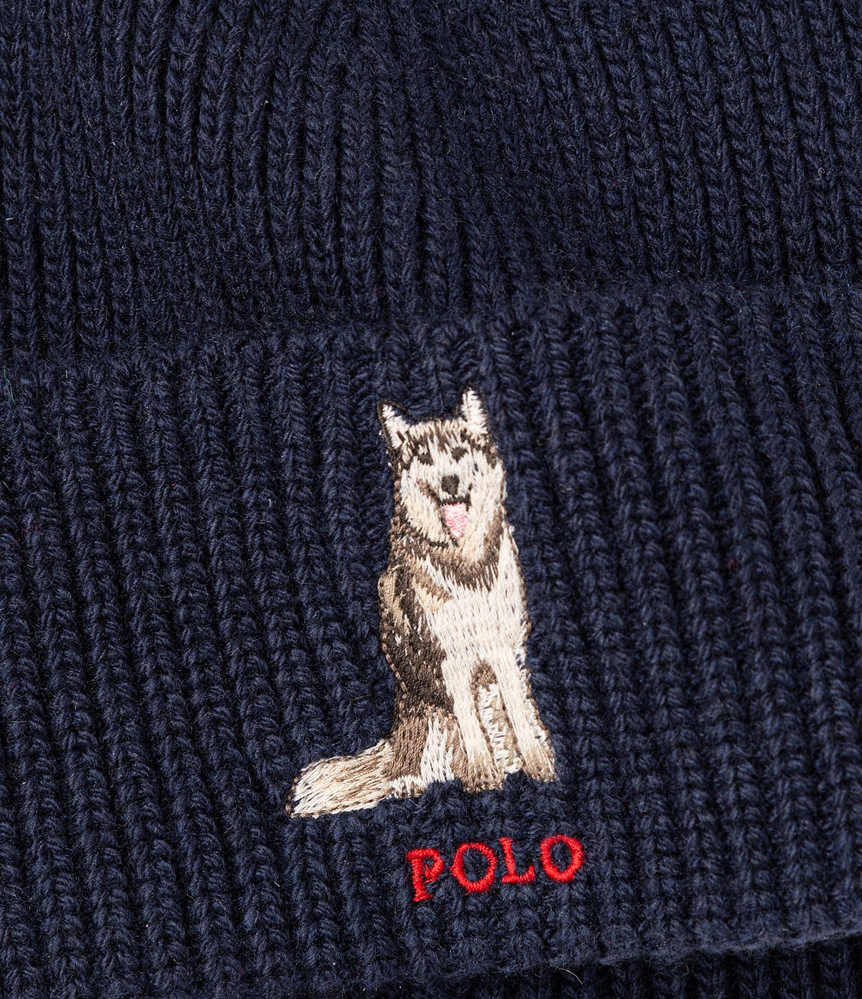 Polo Ralph Lauren Husky Dog Beanie
