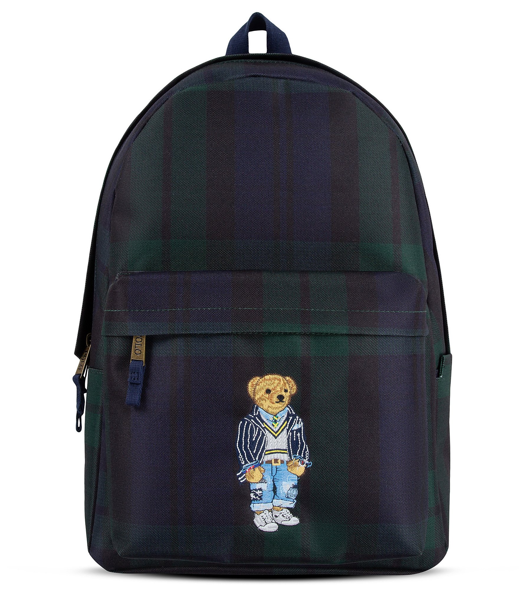 Polo Ralph Lauren Kids Tartan Plaid Polo Bear Backpack | Dillard's