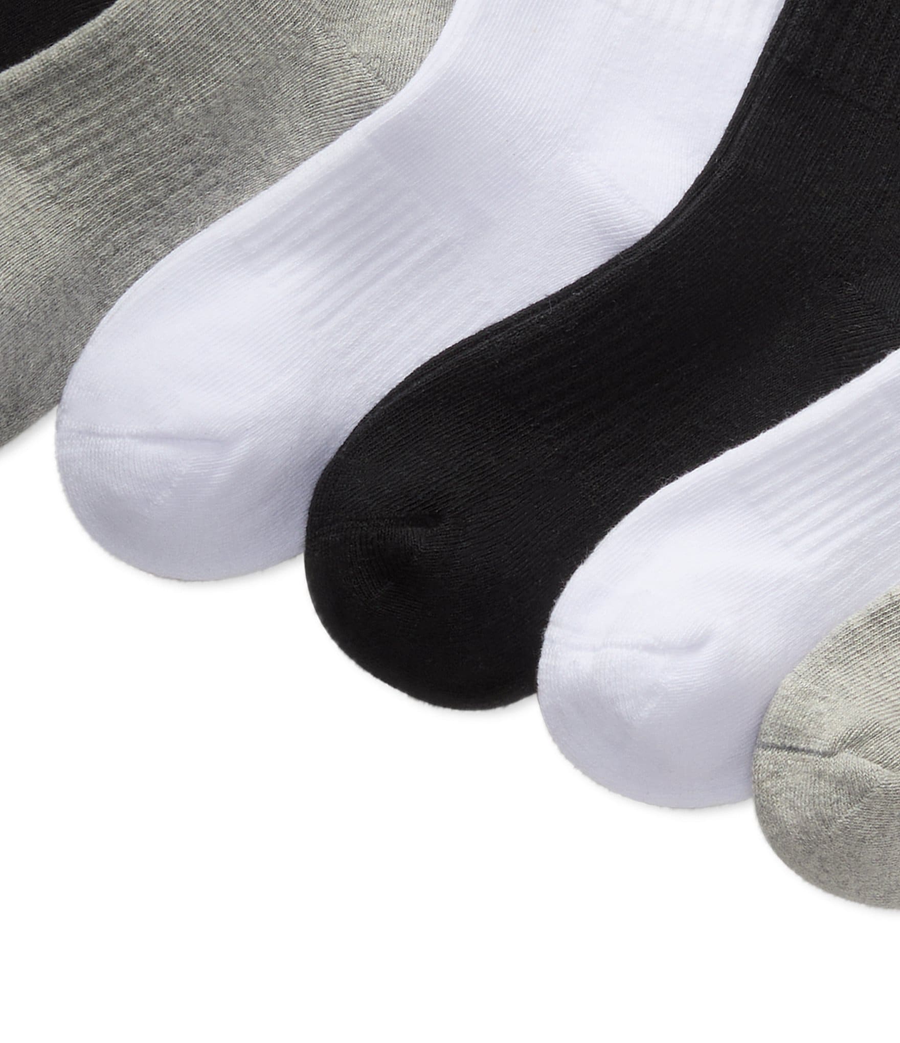 Polo Ralph Lauren Little Boys Performance Multi Solid Cushioned Crew Socks 6-Pack